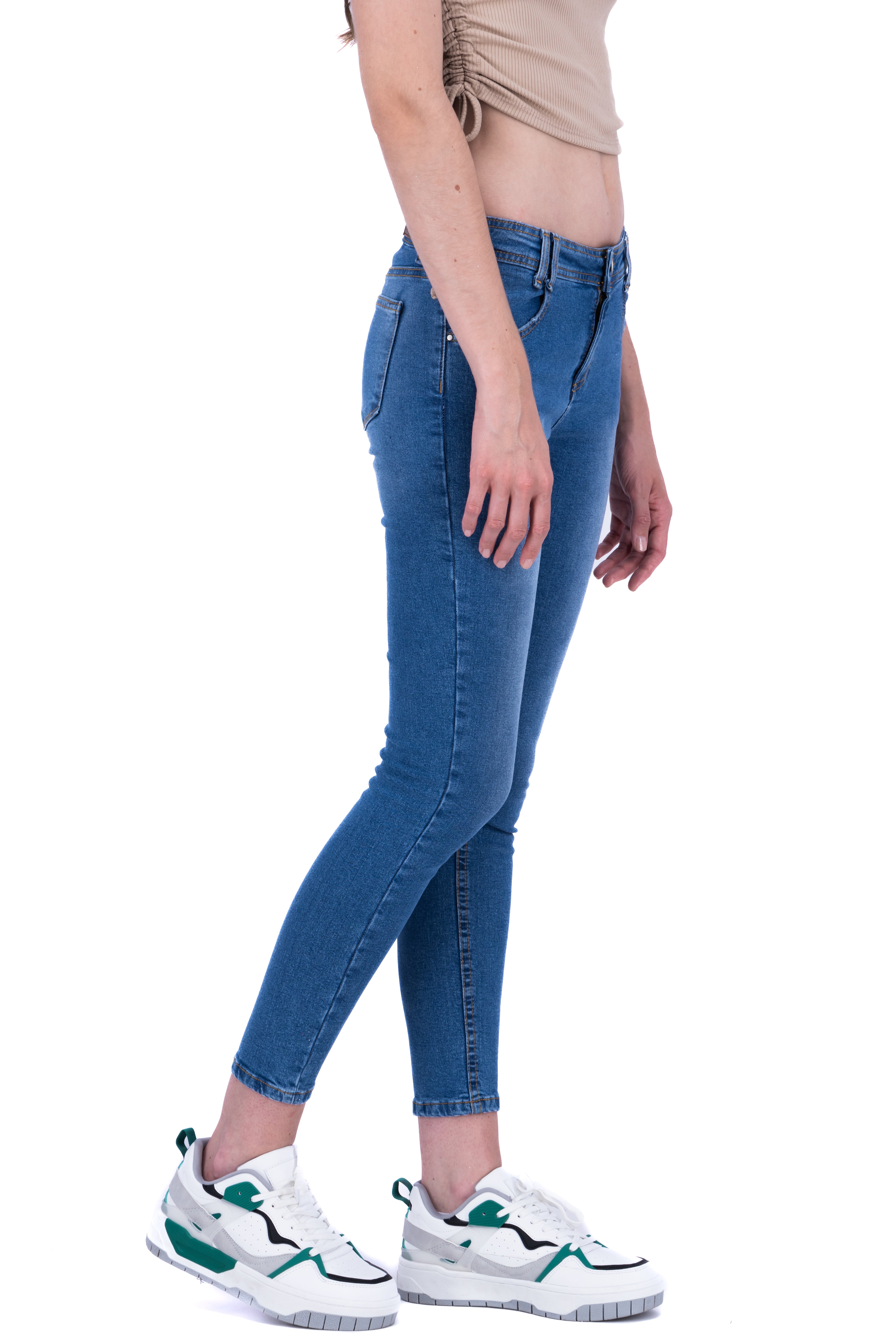 Jeans skinny efecto deslavado MEDIUM WASH