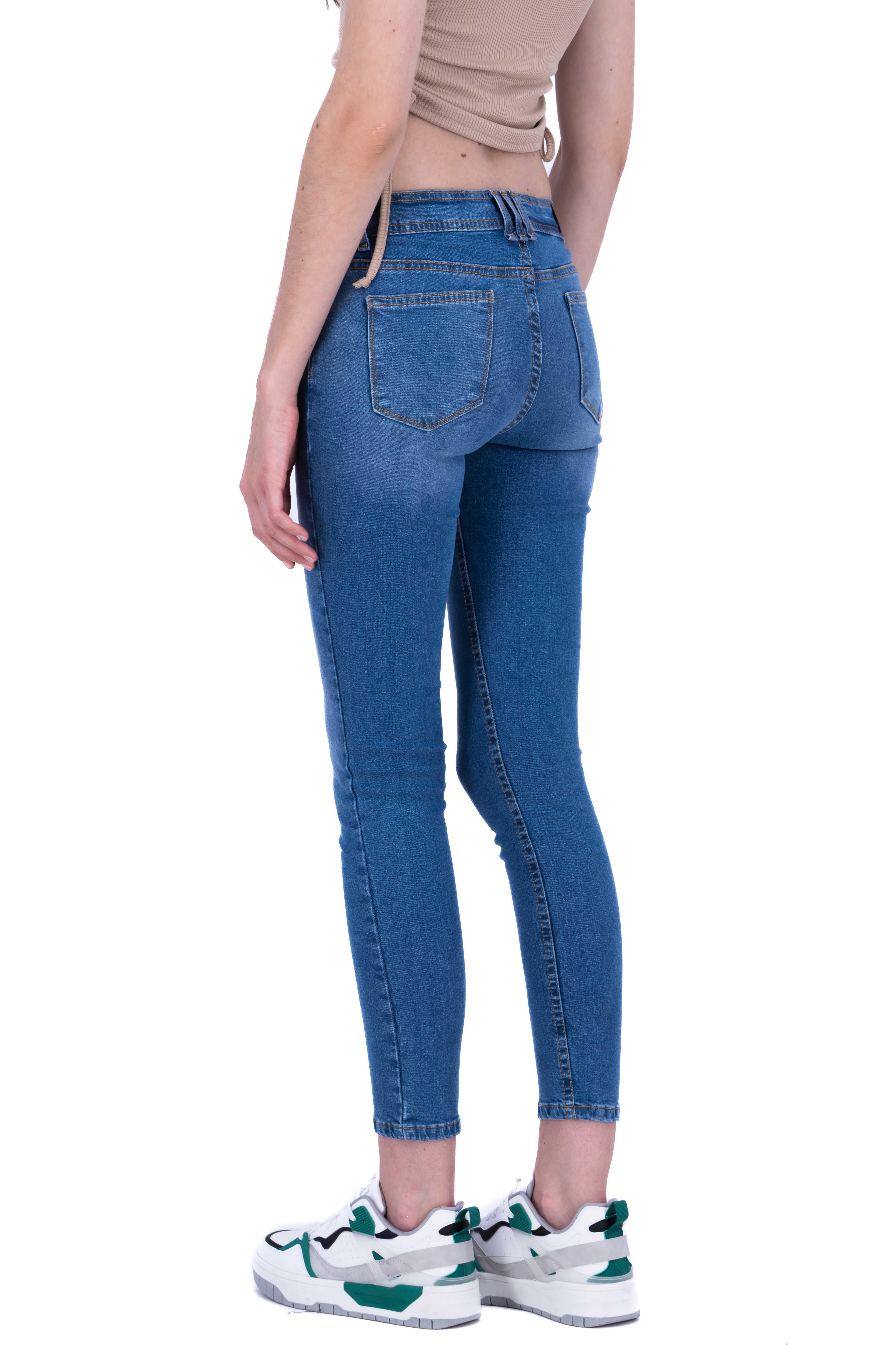 Jeans skinny efecto deslavado MEDIUM WASH