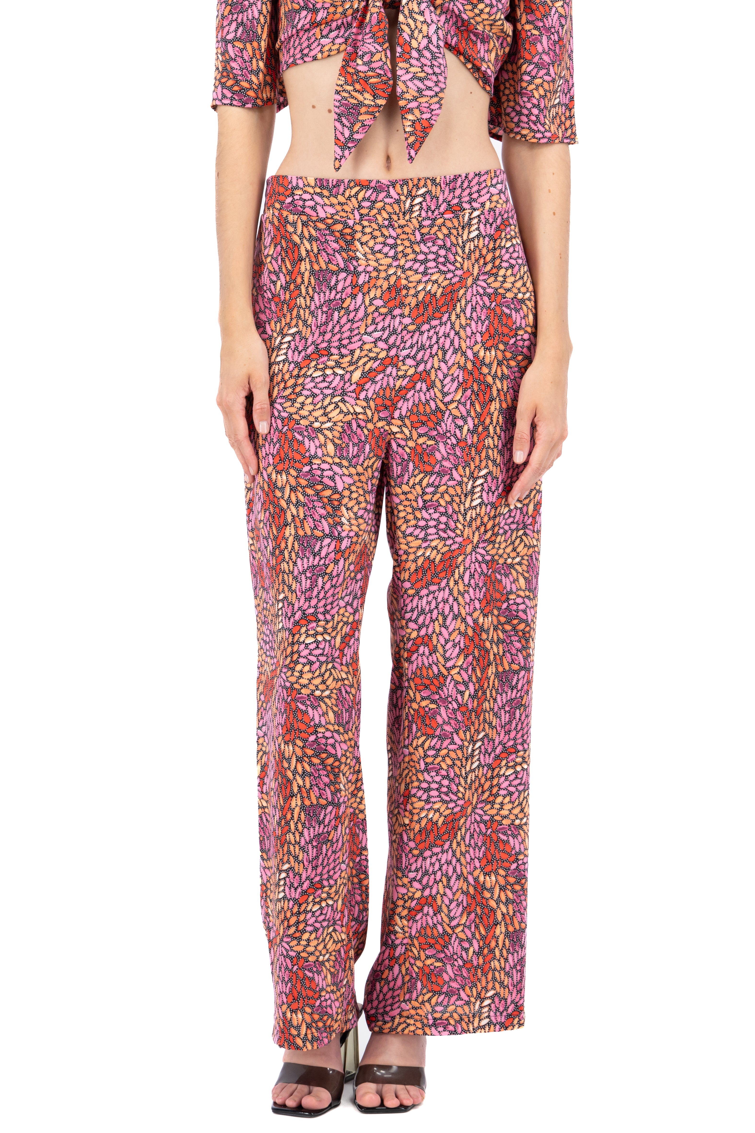 Straight pants printed sheets Rosa Combo