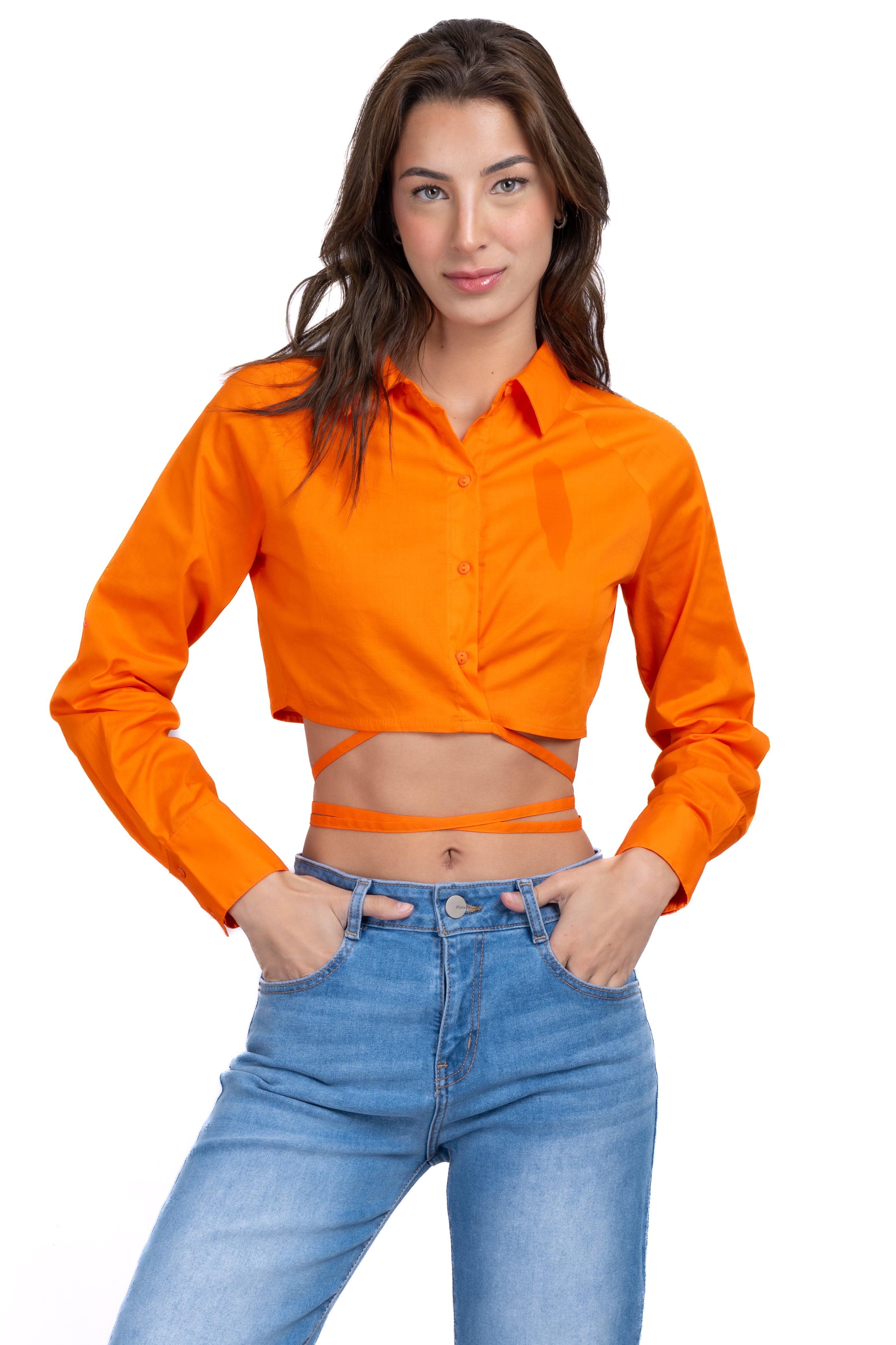 CROP CROUND CROSS ORANGE