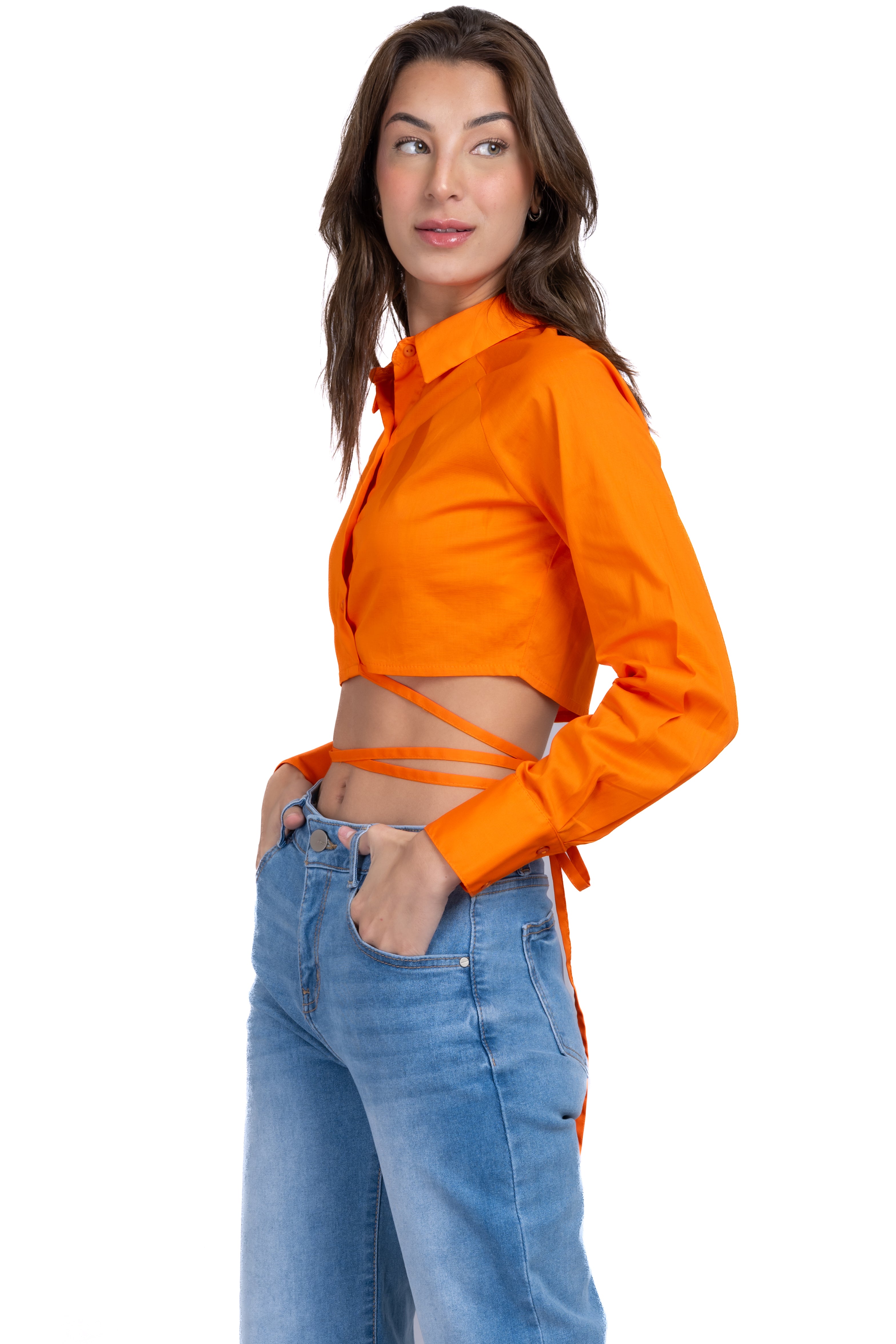 CROP CROUND CROSS ORANGE