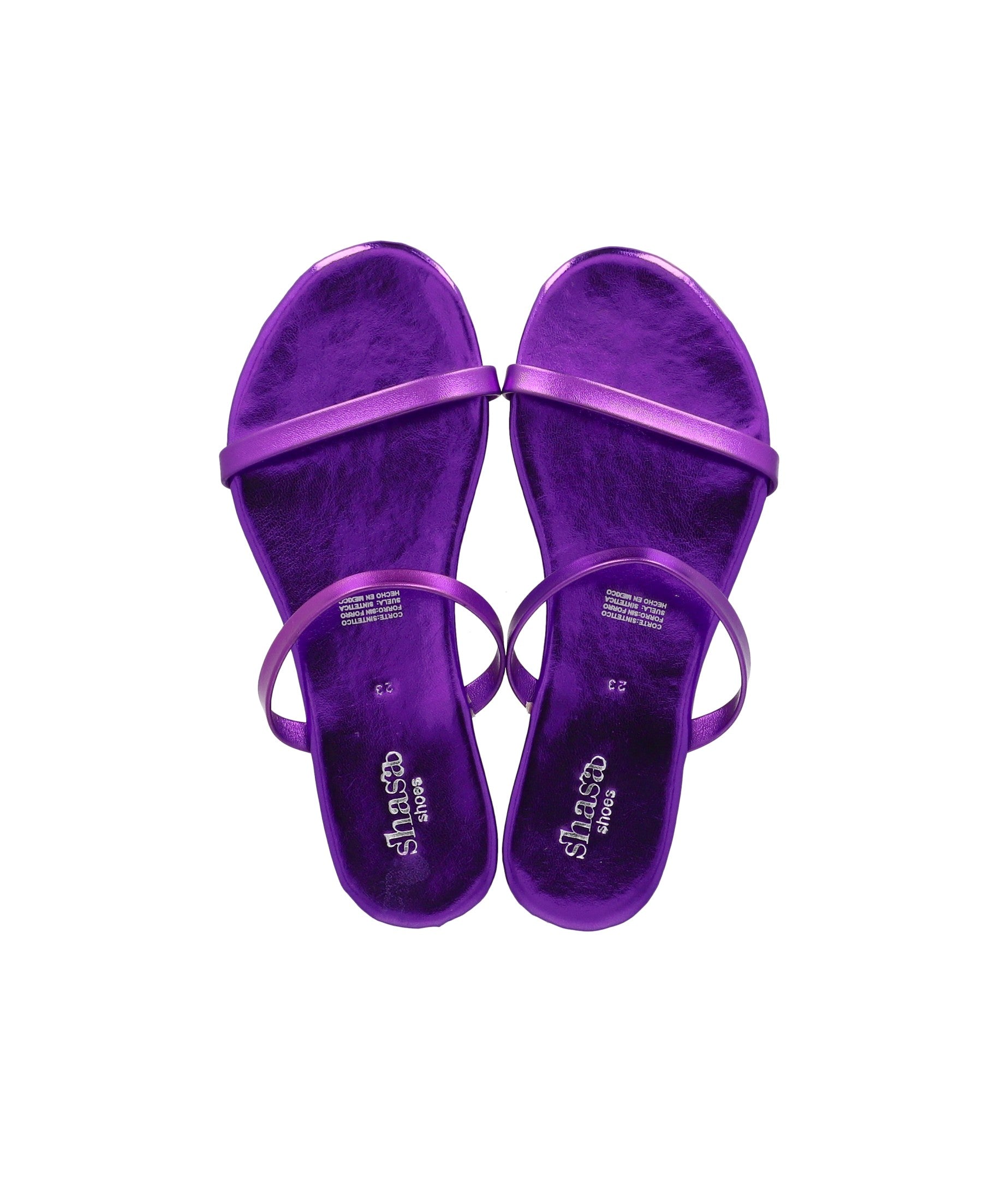 Metal strip sandal PURPLE