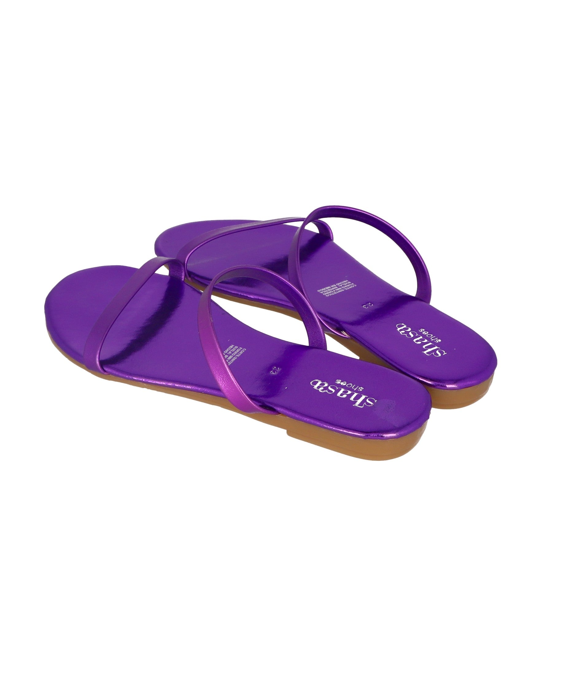 Metal strip sandal PURPLE