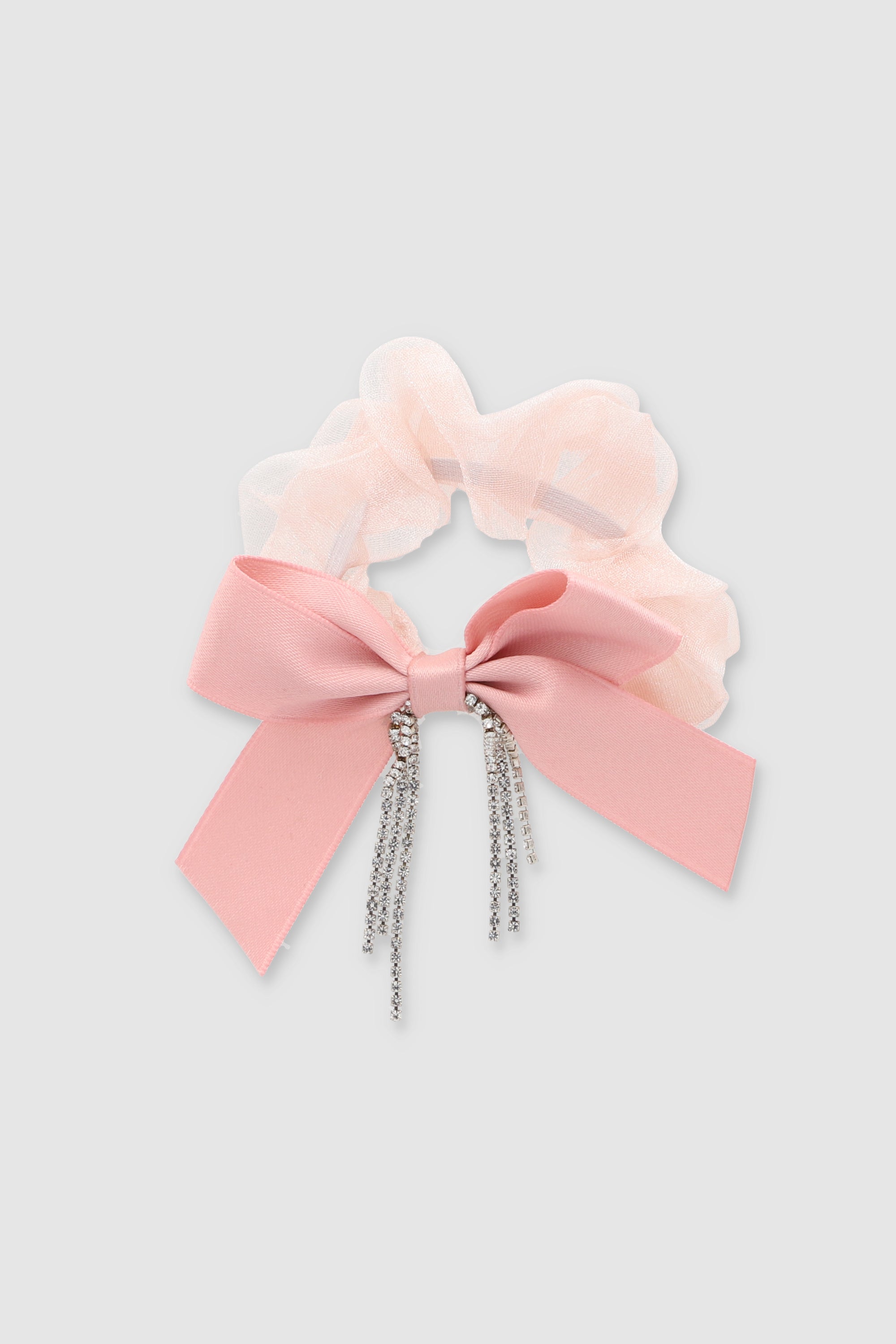 Scrunchie moño brillos ROSA