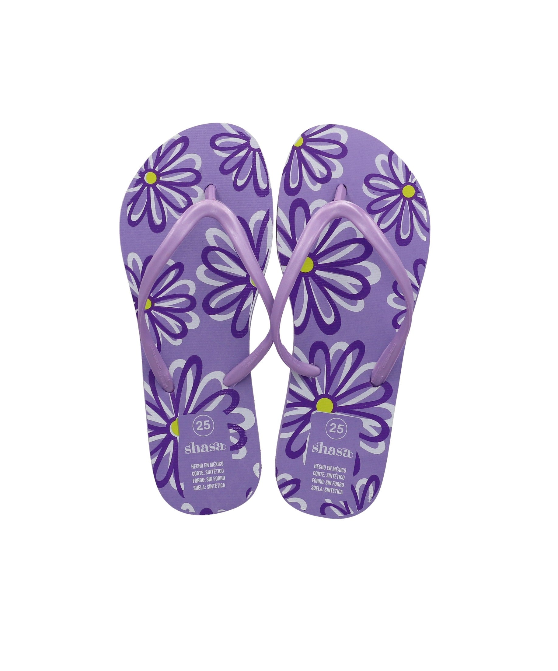 Flip flops estampado flores LILA