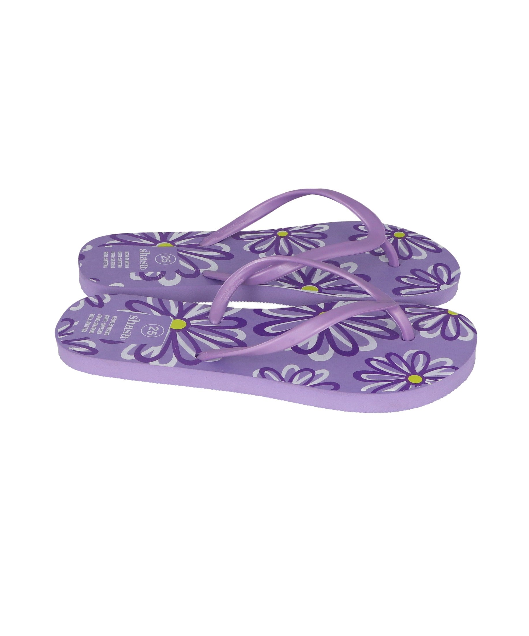 Flip flops estampado flores LILA