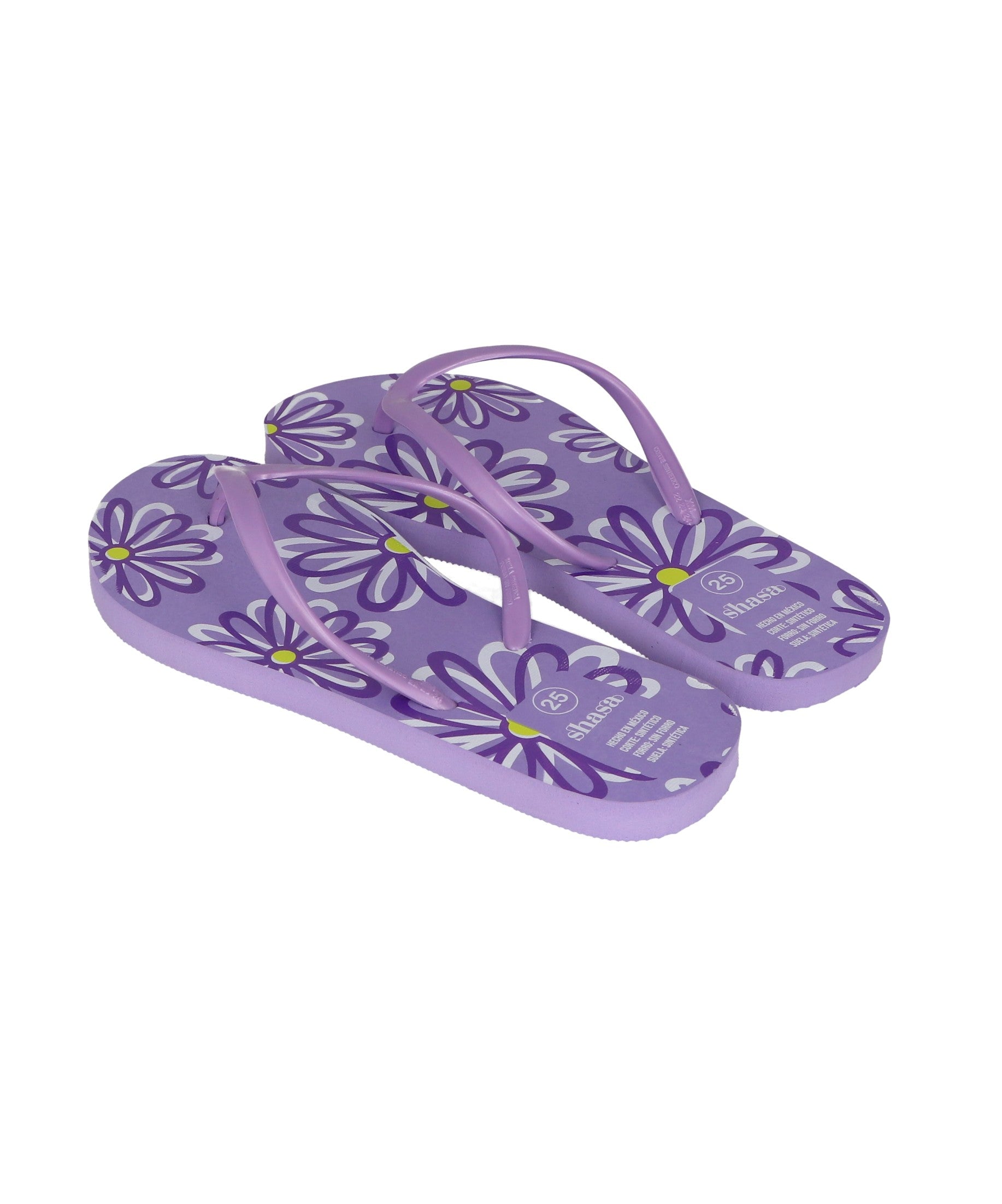 Flip flops estampado flores LILA