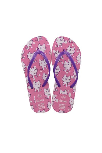 Flip Flops Gatitos PALO DE ROSA