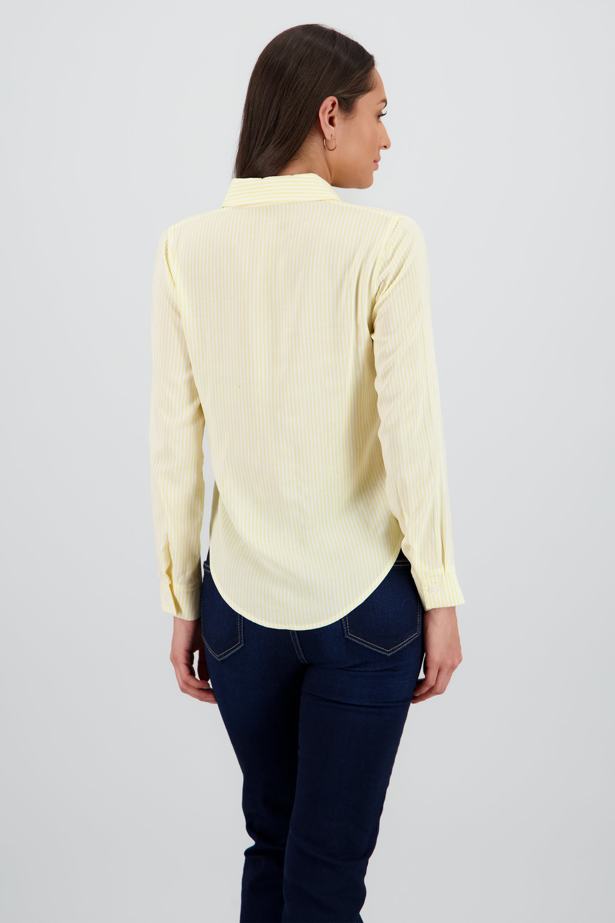 Camisa Rayas Asimétrica AMARILLO PASTEL