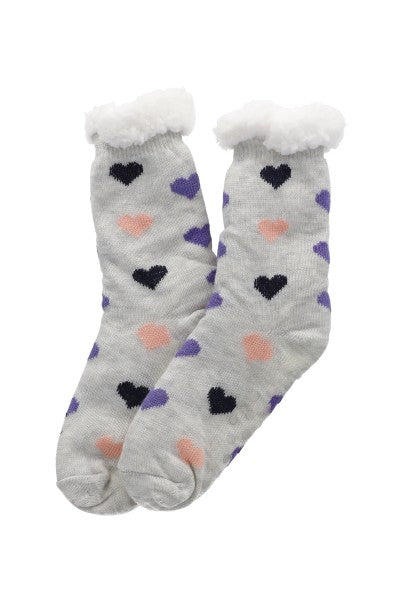 Pantucalceta Multi Hearts GREY