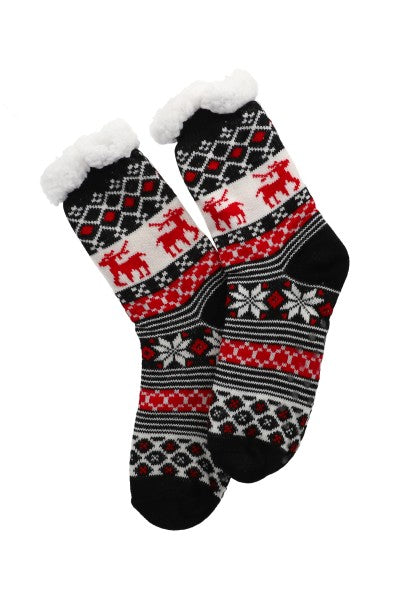 Pantucalcetas Christmas design Combo red