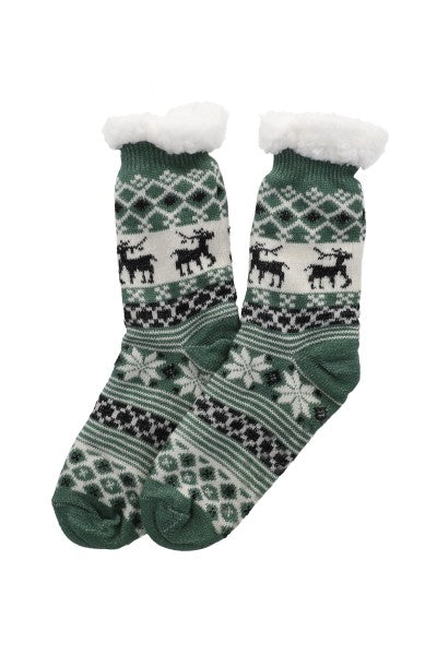 Pantucalcetas Christmas design GREEN