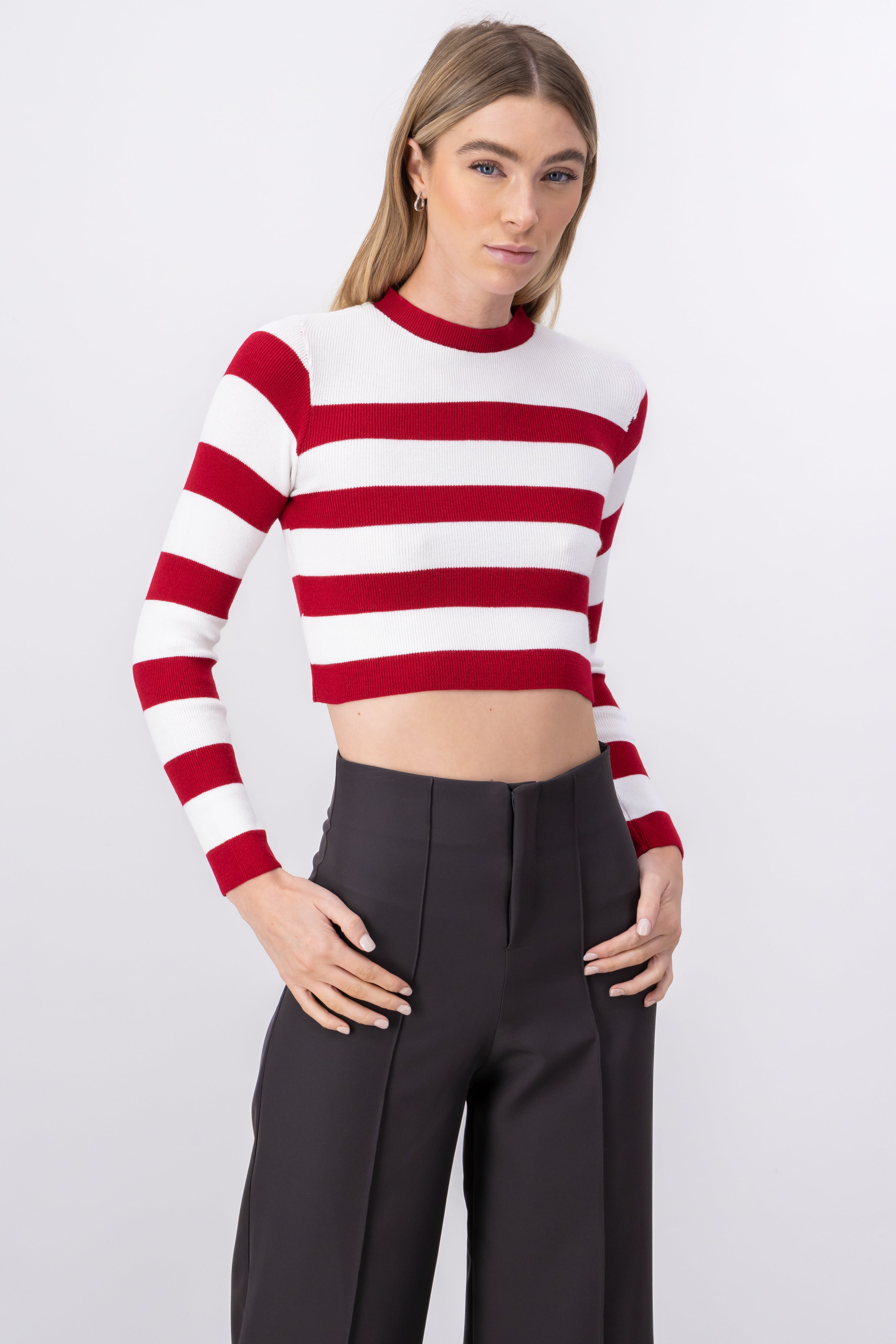 Sharp Singer striped stripes Combo red