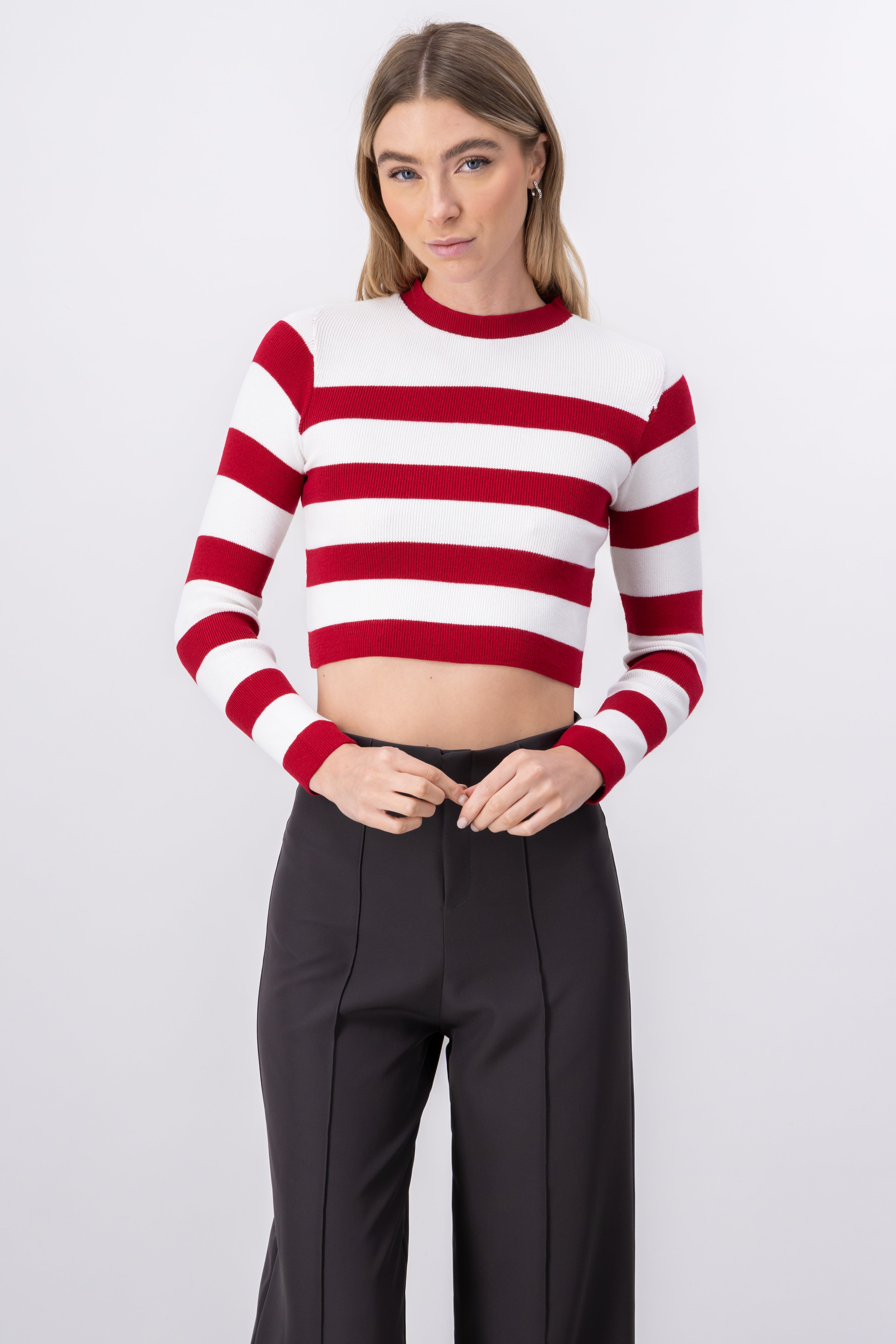 Sharp Singer striped stripes Combo red