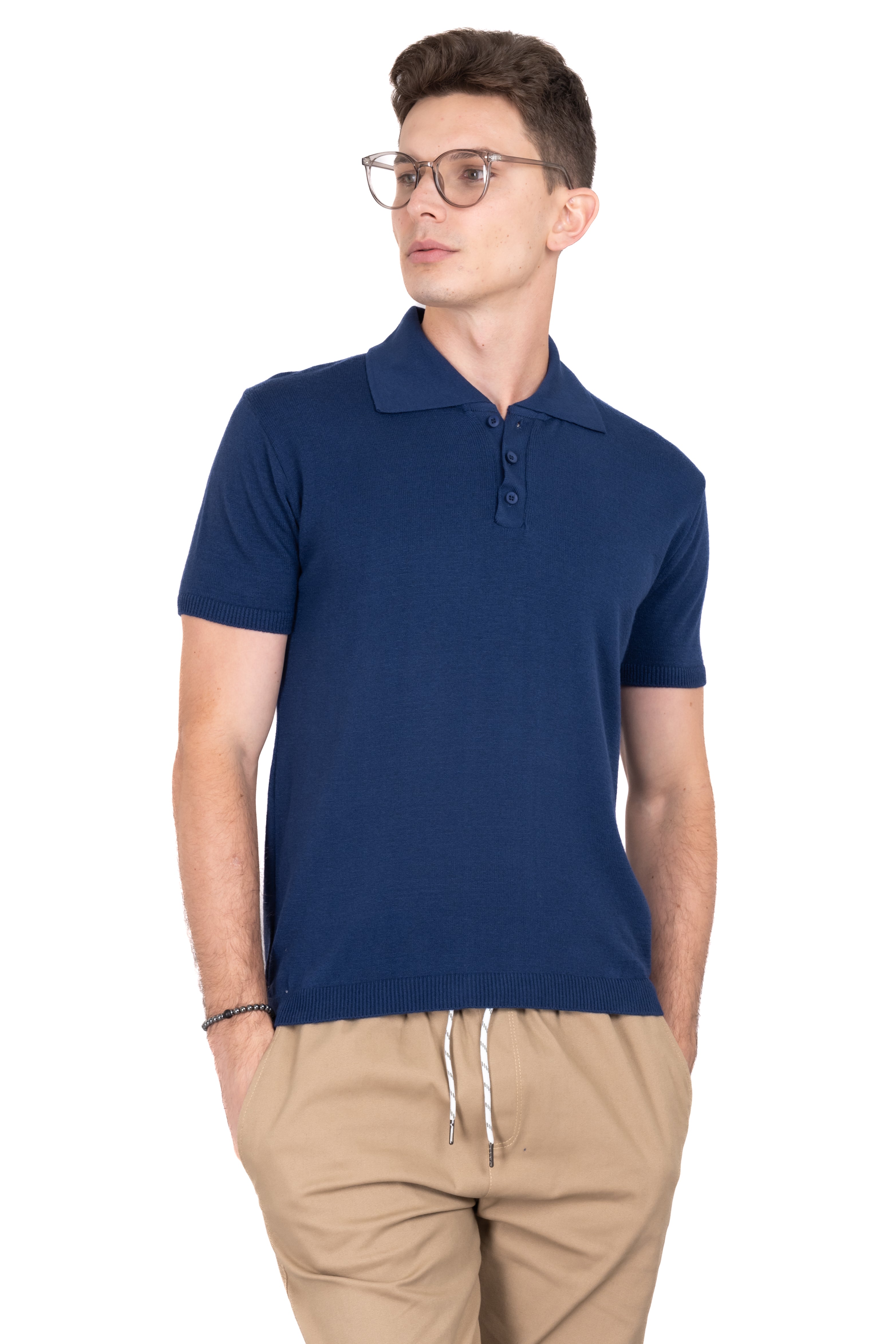 Short manga shirt pole neck MARINE