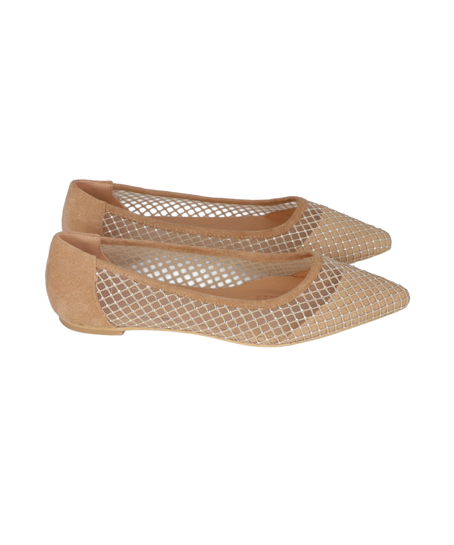 Flat puntal mesh brillos NUDE