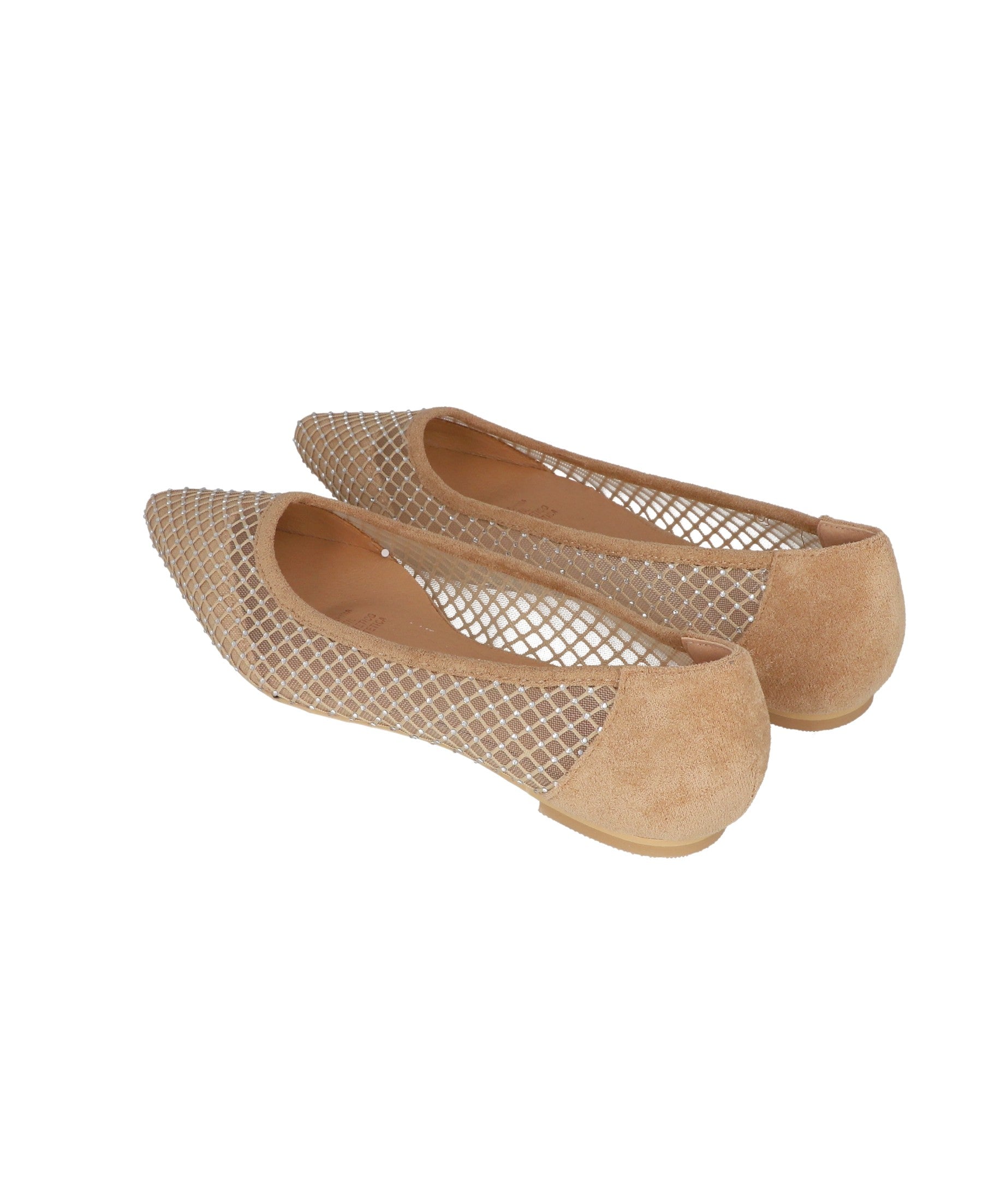 Flat puntal mesh brillos NUDE