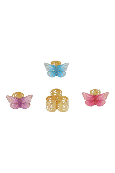 Butterfly metal brooches GOLD