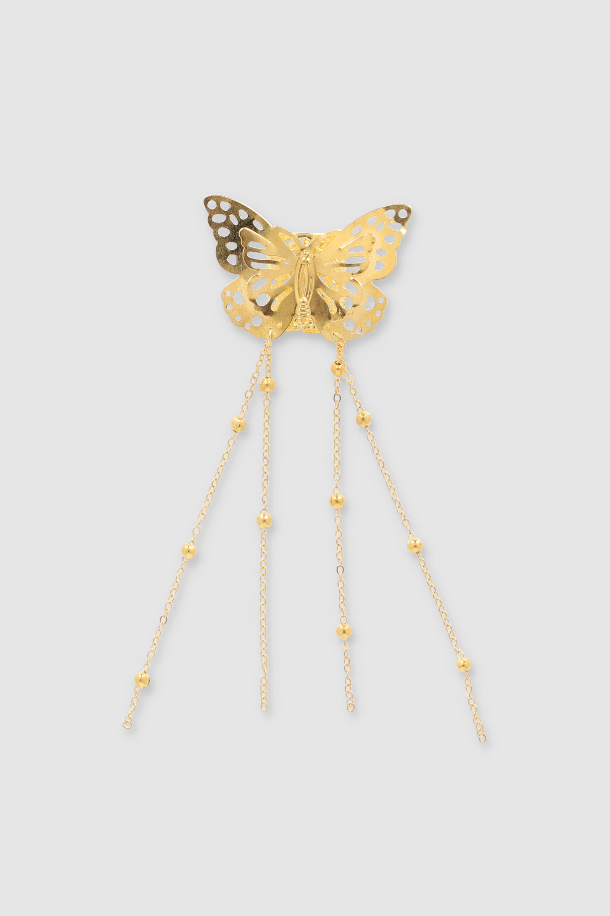 Metallic butterfly brooch GOLD