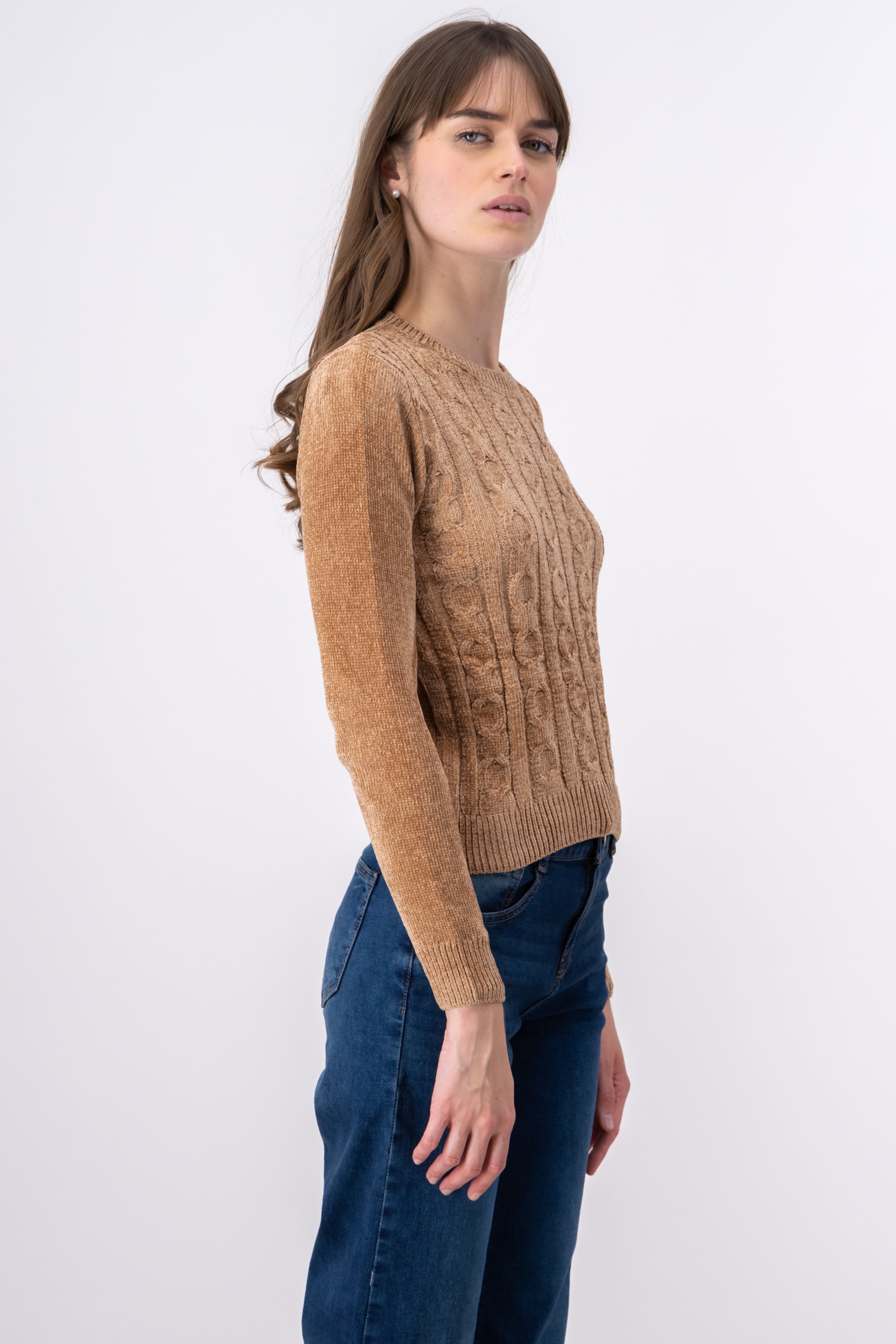 Soft tissue sweater BEIGE