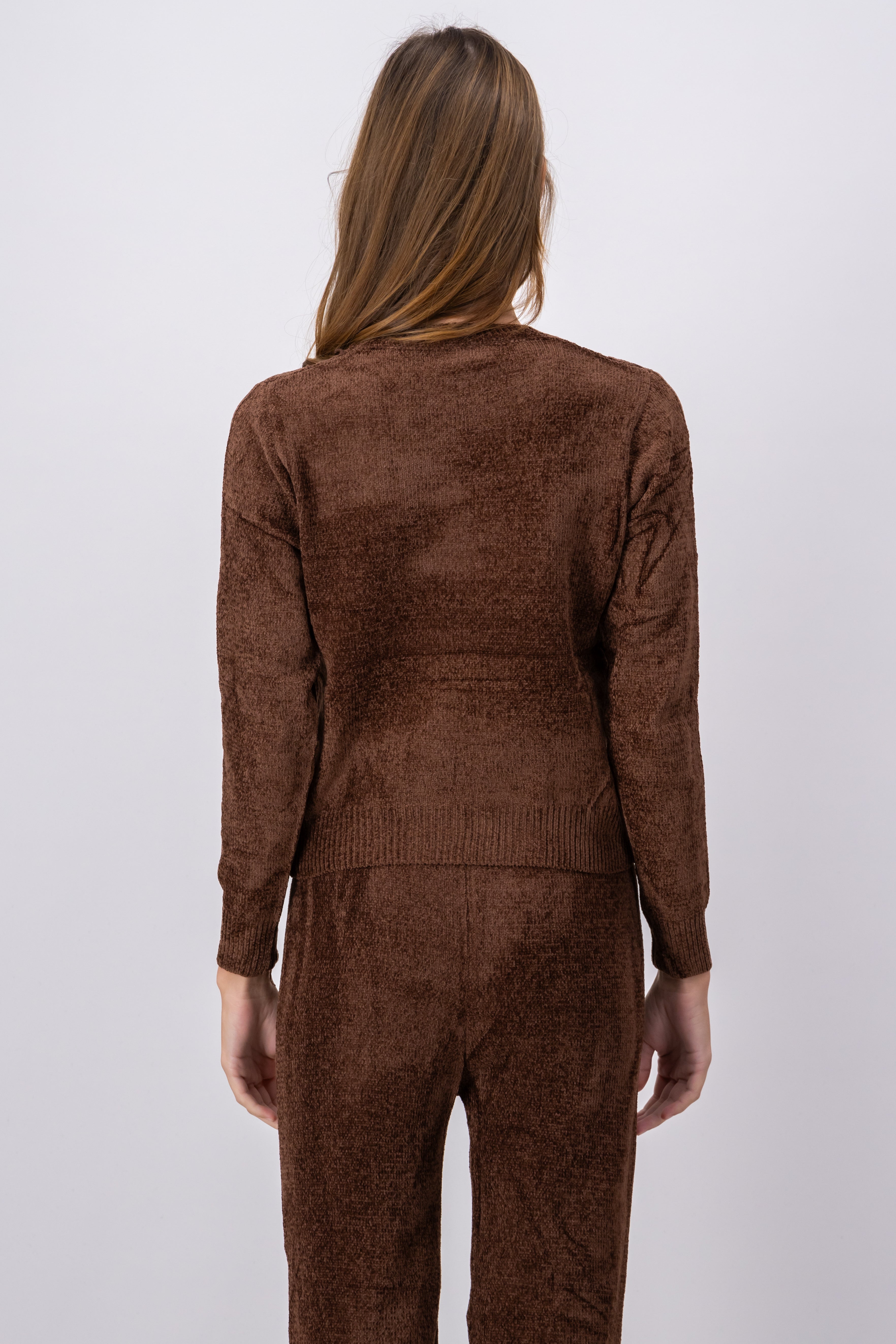 Soft tissue sweater Dark coffee