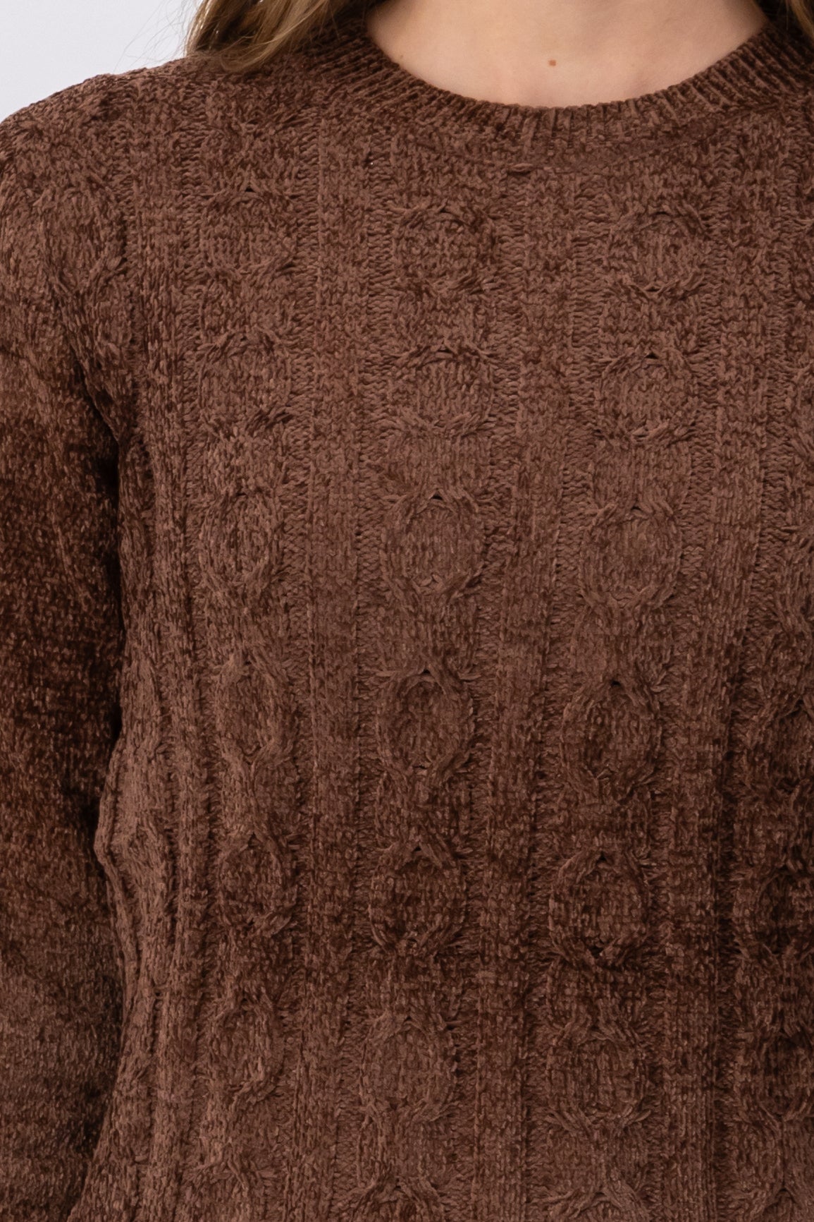 Soft tissue sweater Dark coffee