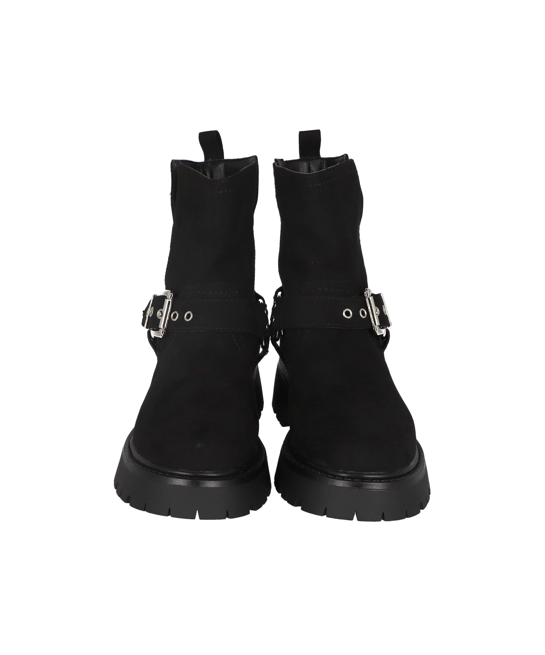 Botas biker hebillas NEGRO COMBO