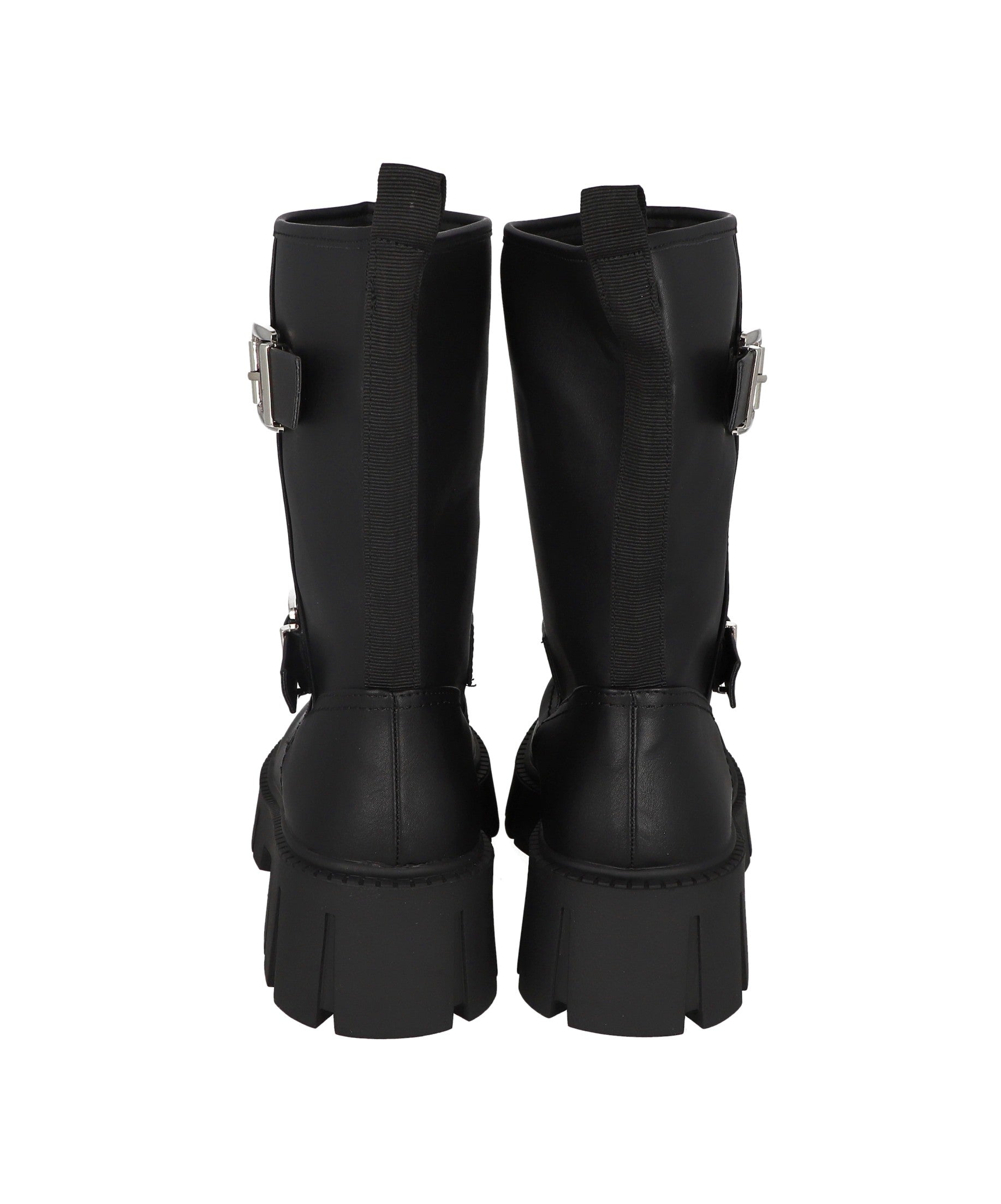 Botas biker hebilla doble NEGRO