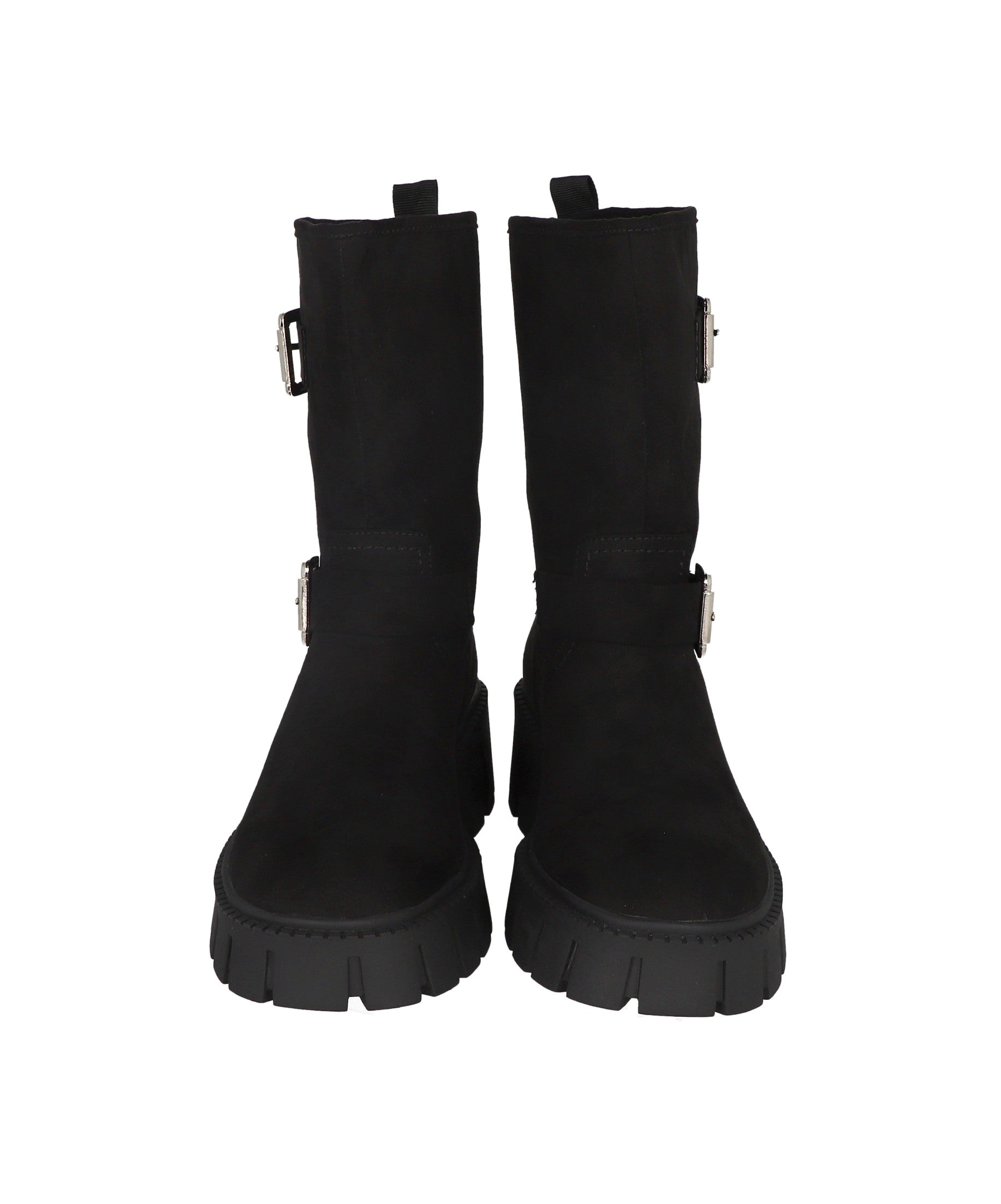 Botas biker hebilla doble NEGRO COMBO