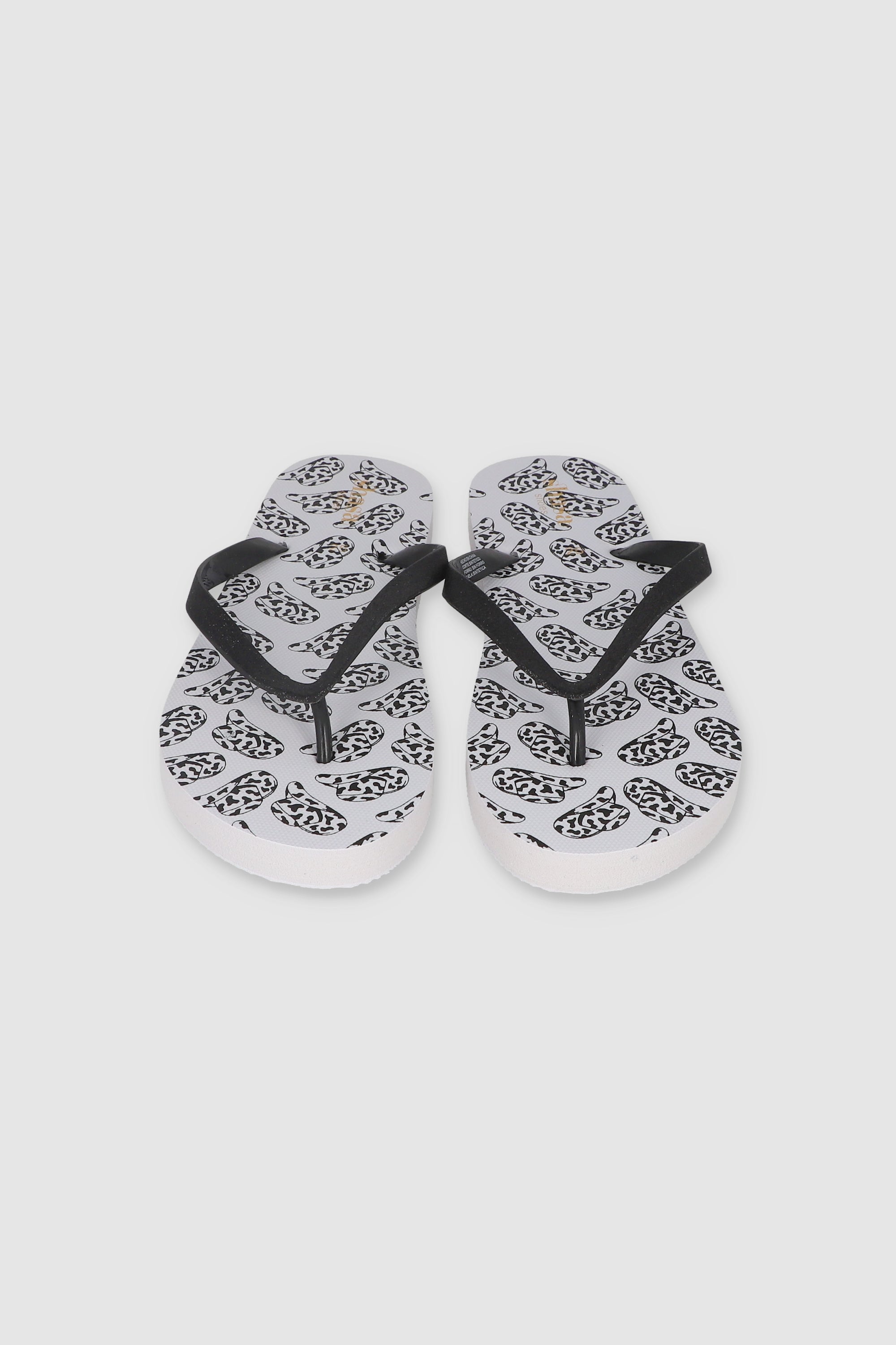 Flip Flop Printed Cowboy Hat WHITE