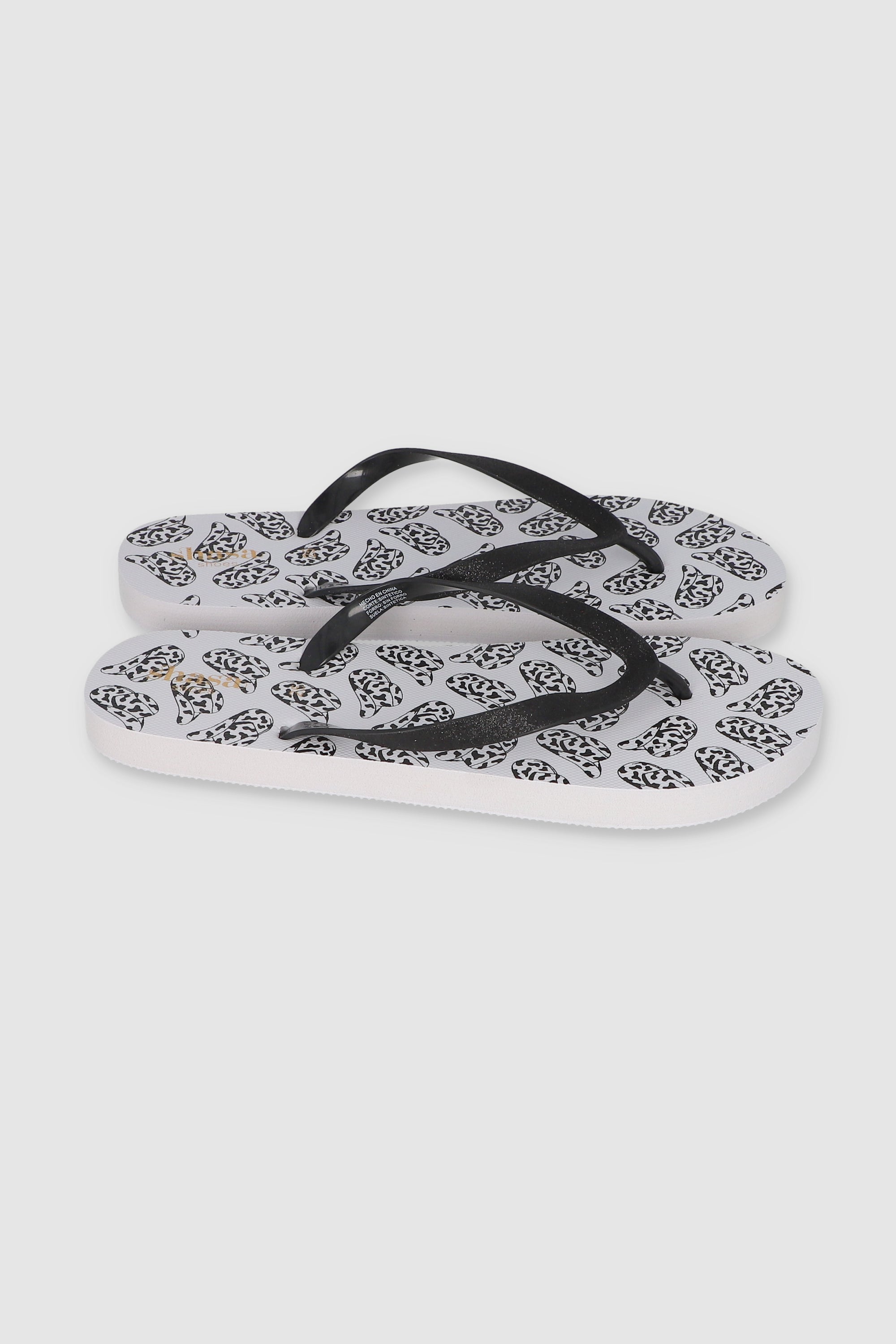 Flip Flop Printed Cowboy Hat WHITE