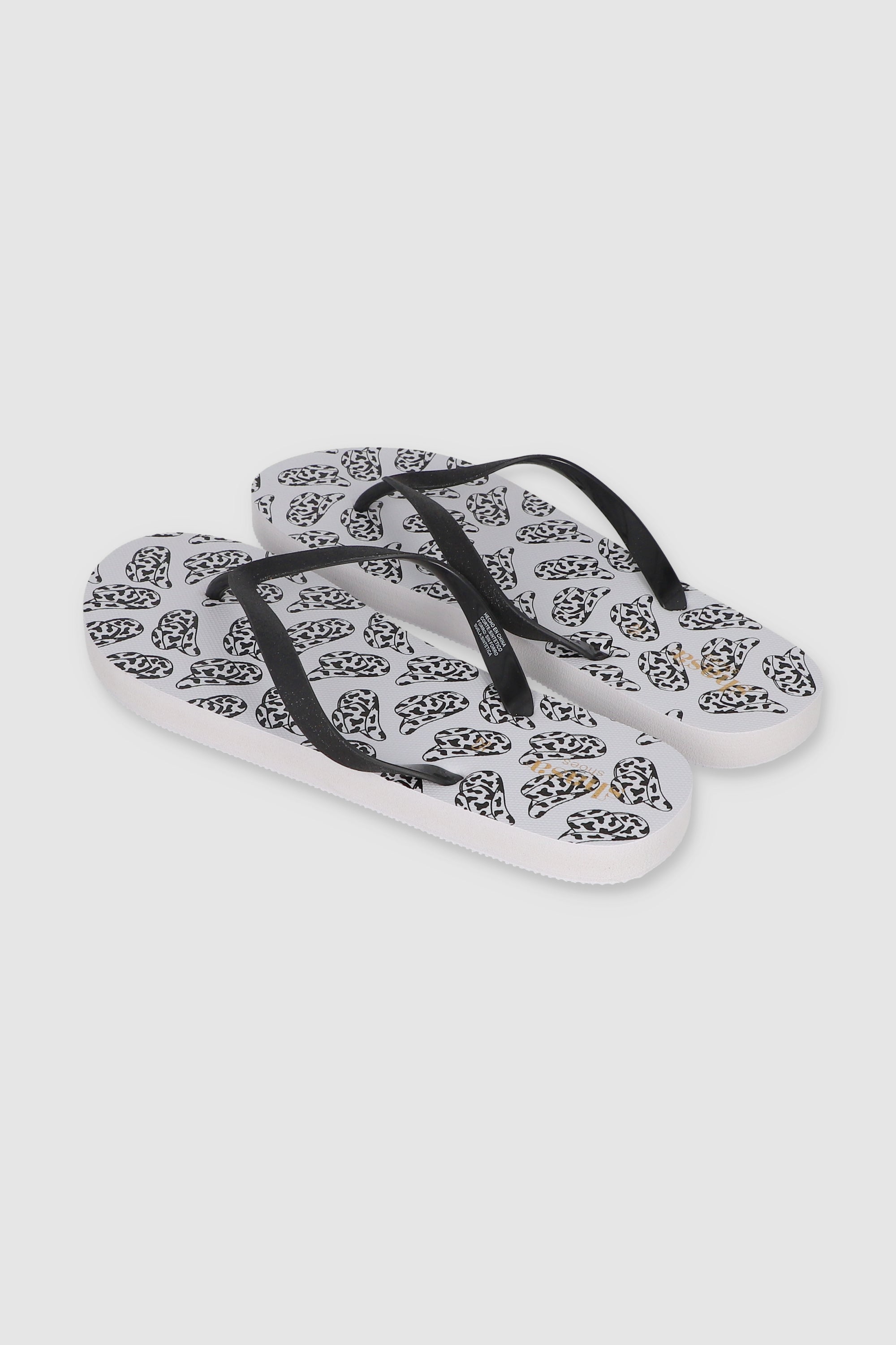 Flip Flop Printed Cowboy Hat WHITE