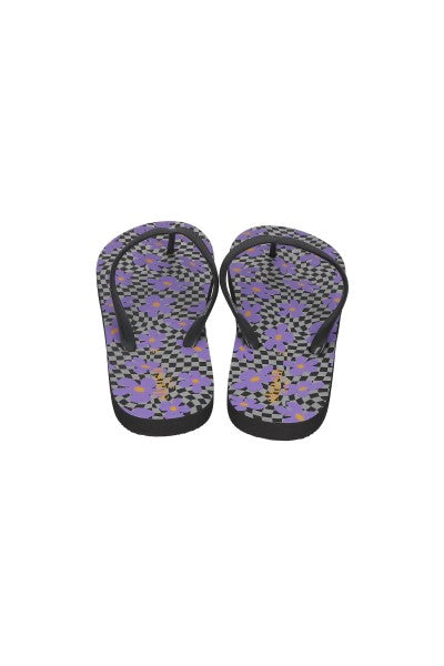 Flip Flops Flores Cuadros PURPLE