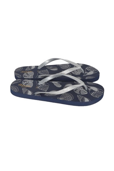 Flip Flops Conchas Glitter MARINO