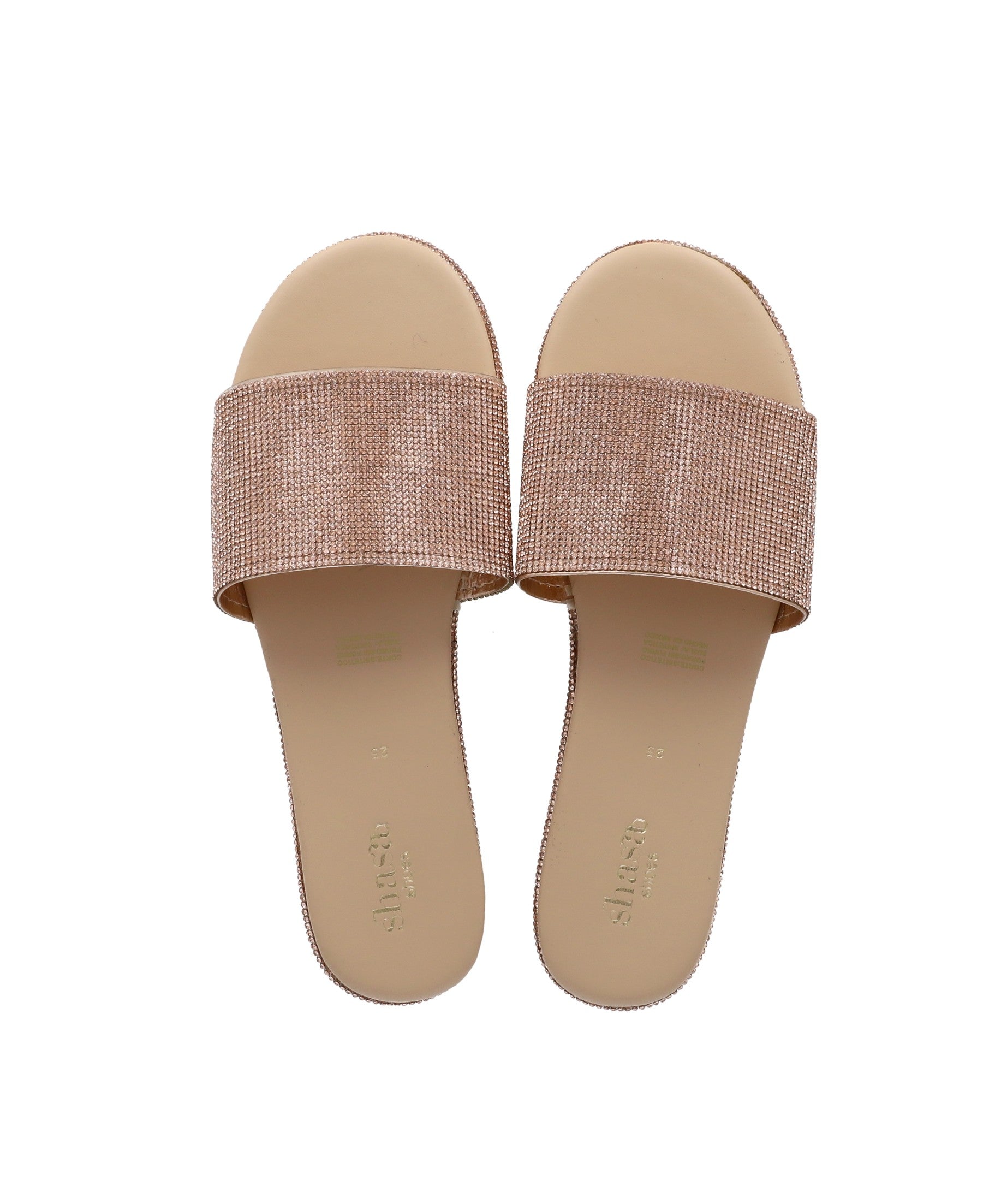 Sandal Pala Brillos Rose gold