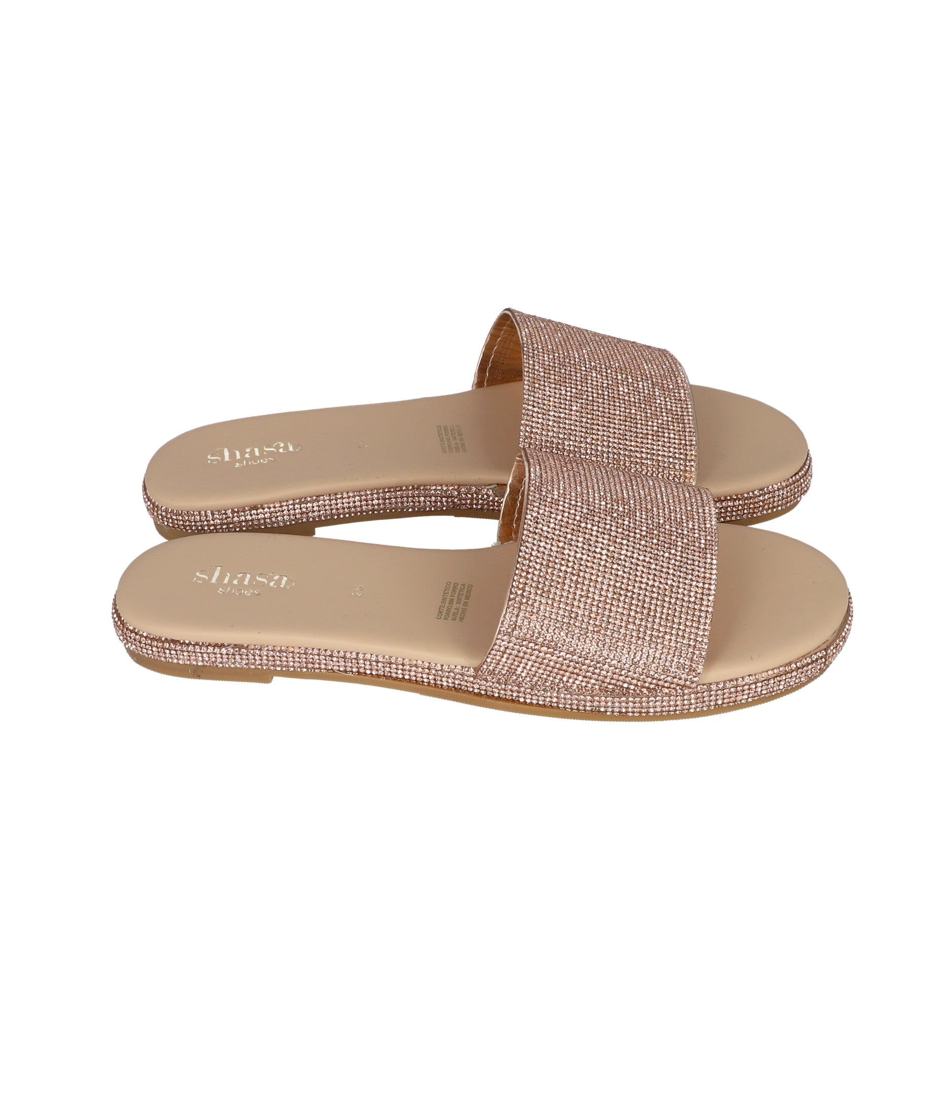 Sandal Pala Brillos Rose gold