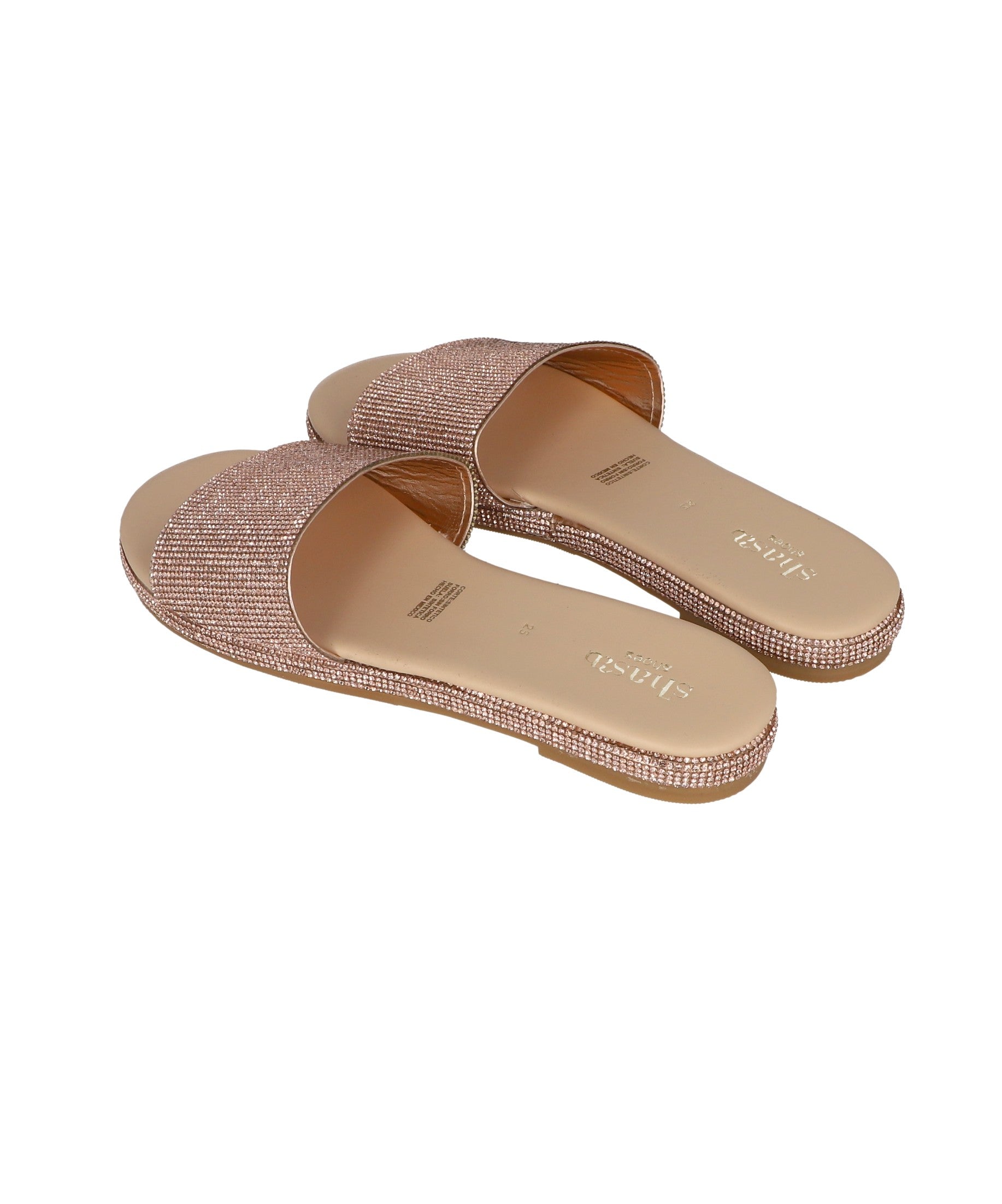 Sandal Pala Brillos Rose gold