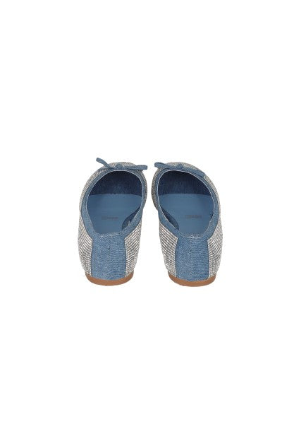 Flat Balerina Full Brillos LIGHT WASH