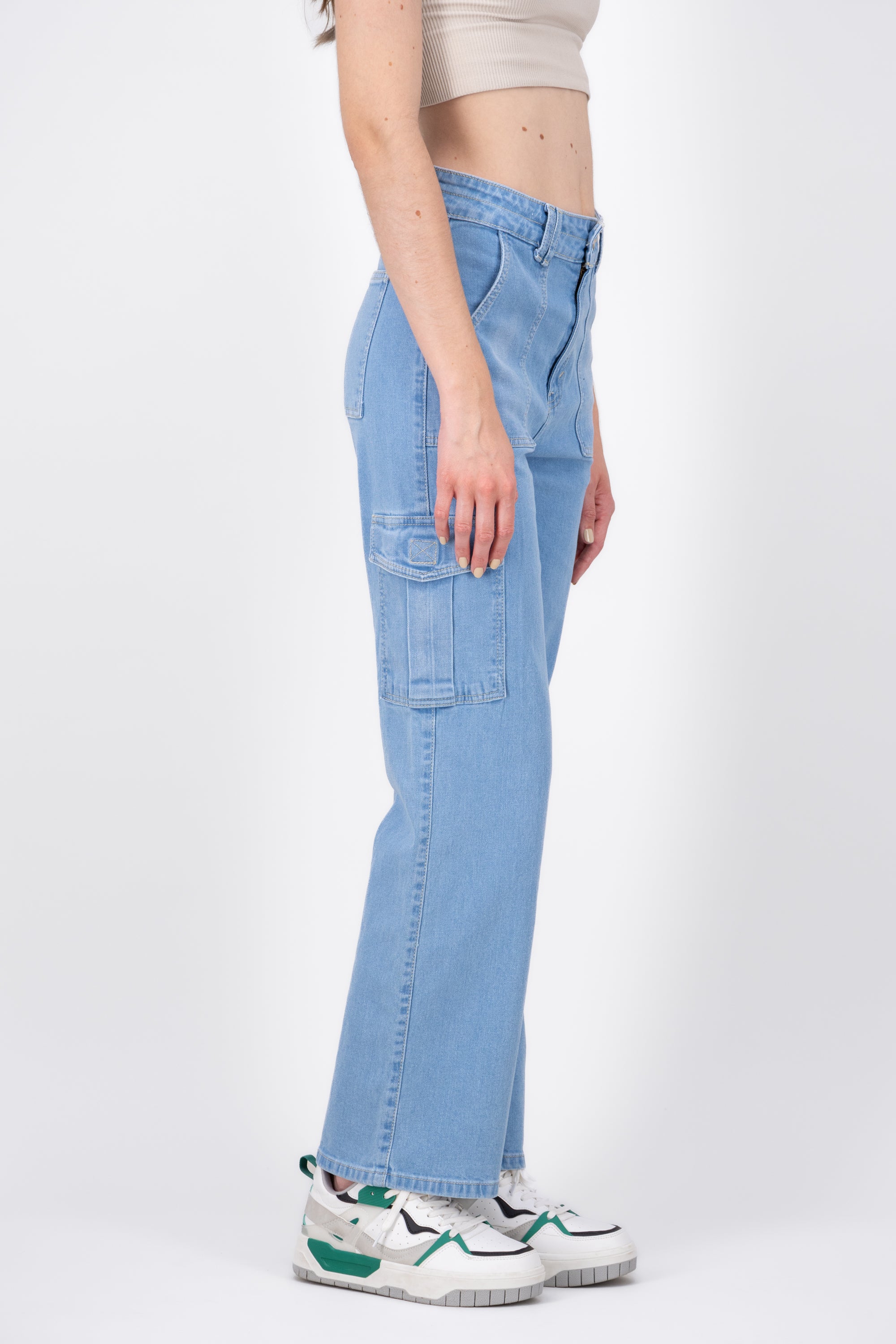 Jeans Lateral Pocket Pockets Light Wash