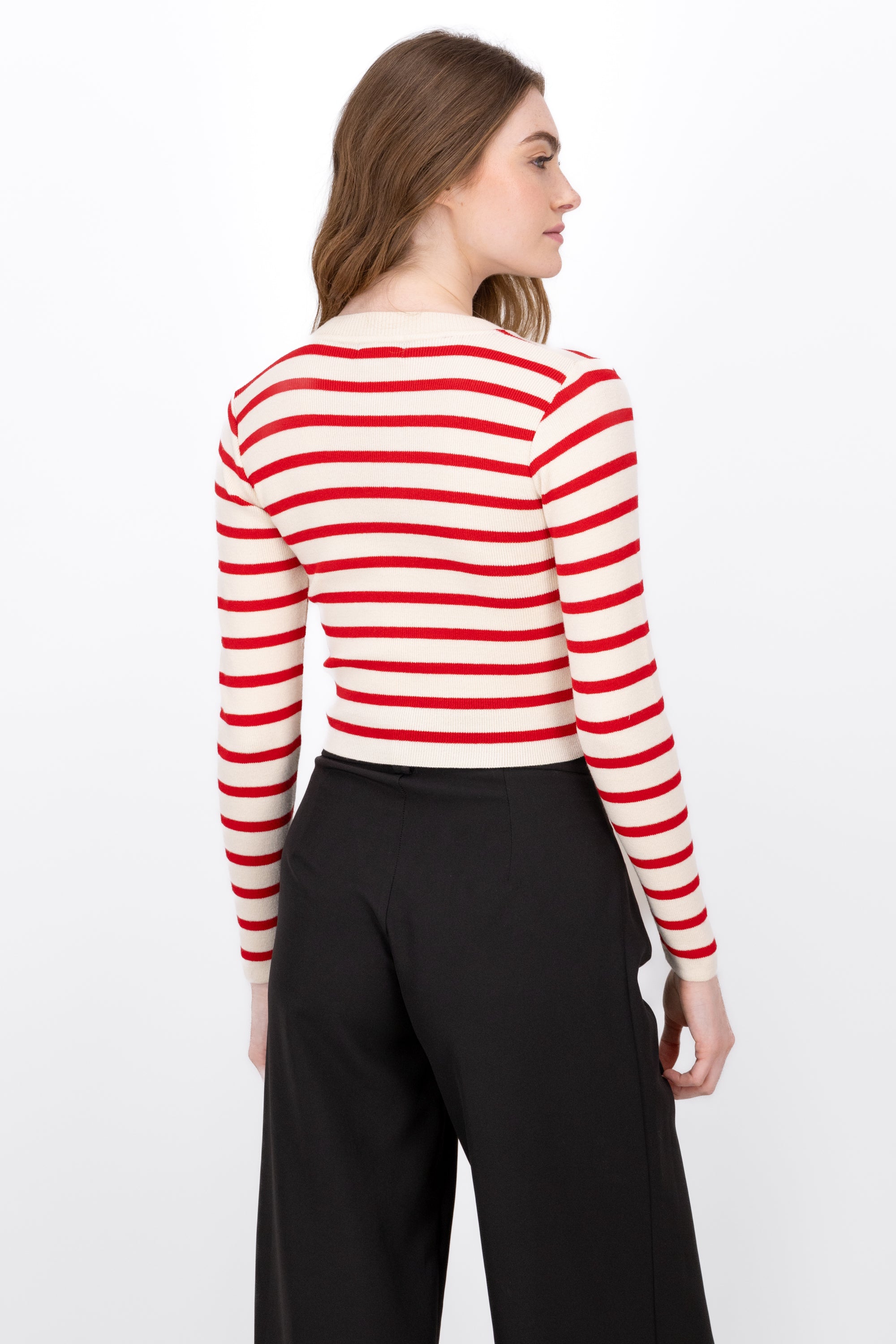 Long -sleeved ward RED