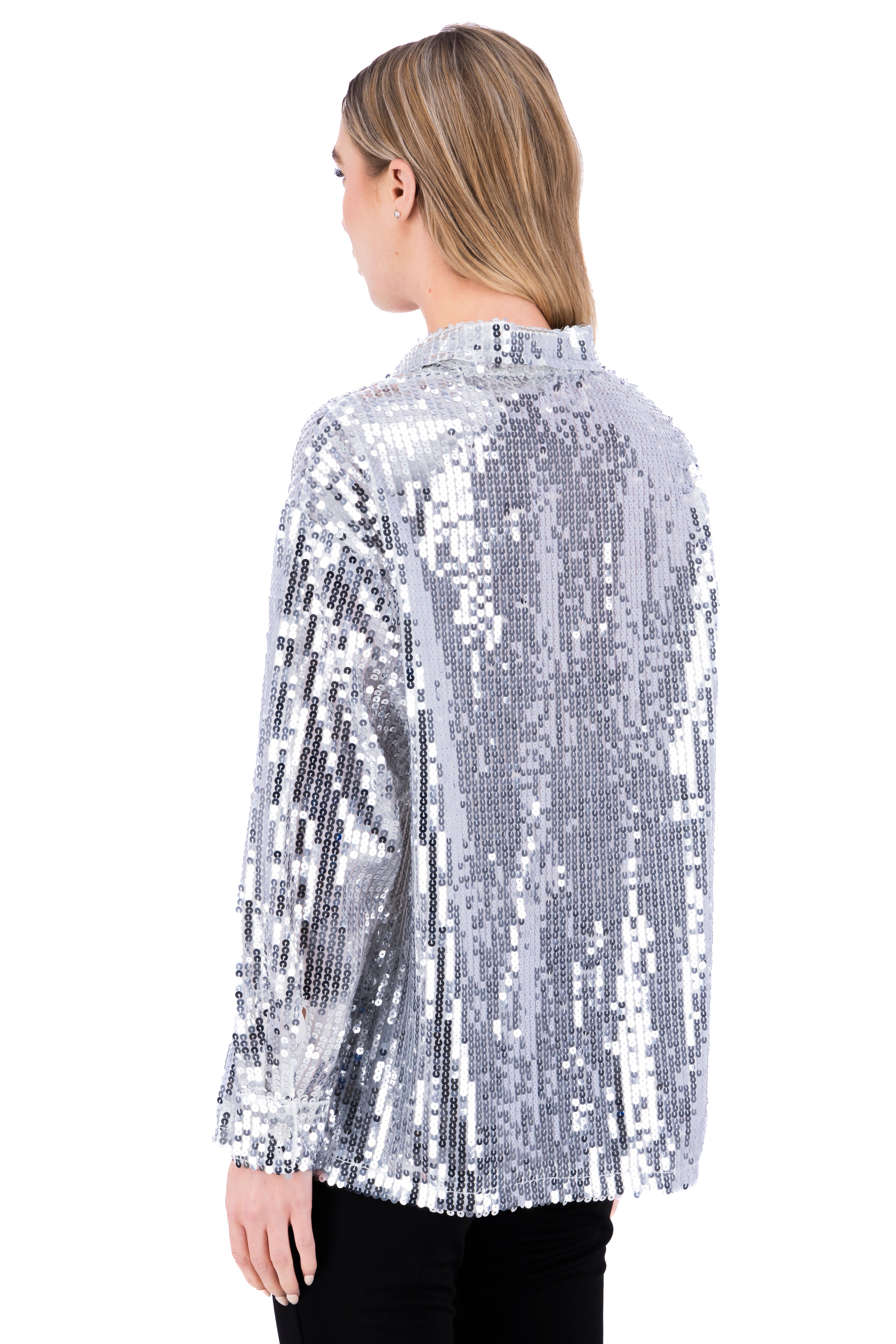 Sequin shirt SILVER