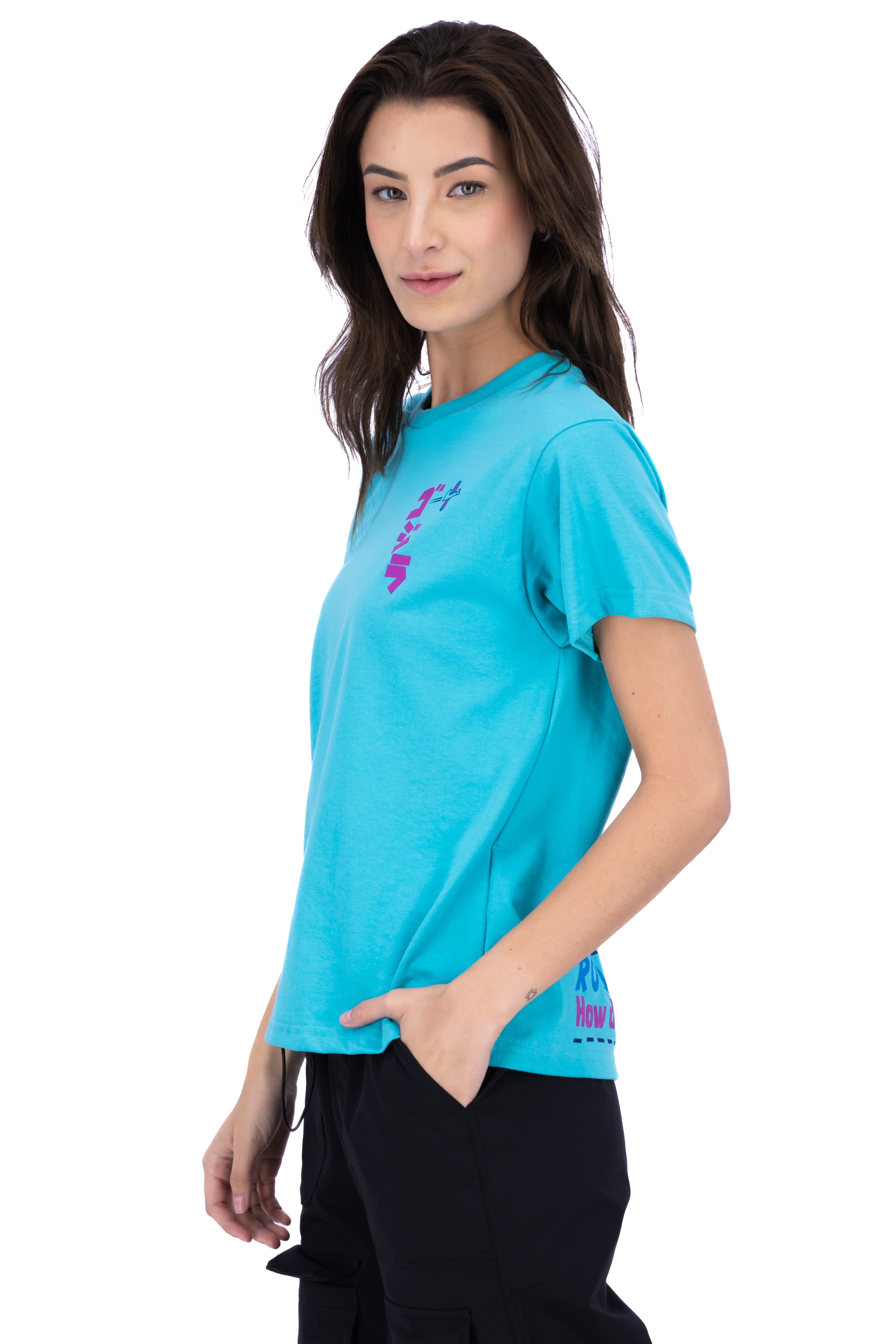 Playera oversize dinosaurio AZUL