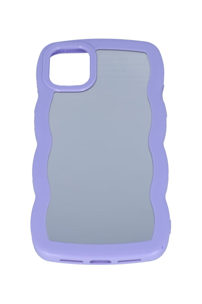 Funda celular ondas espejo i14 pro MORADO