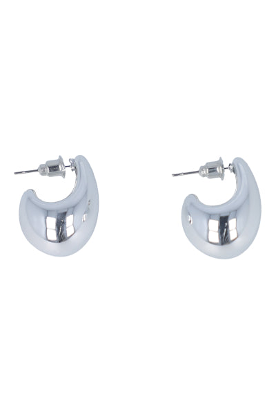 median drop earrings SILVER