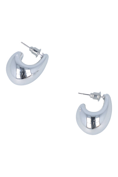 median drop earrings SILVER