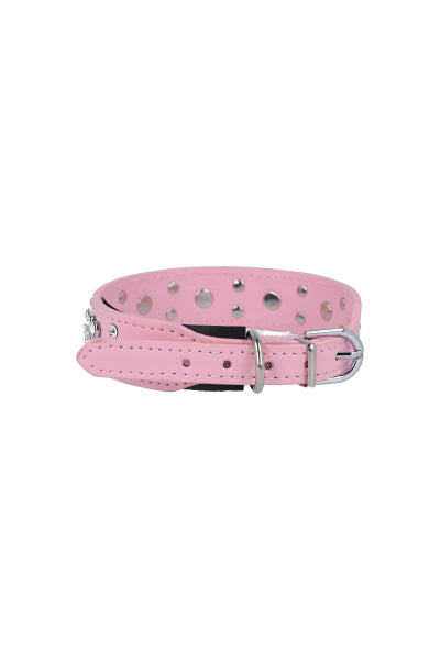 Pet collar traces shine PINK