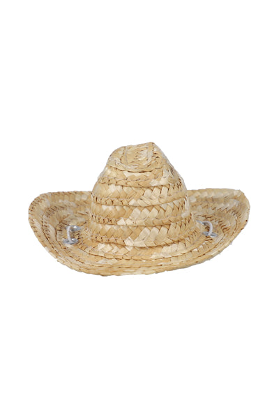 Sombrero mascota paja tejido BEIGE