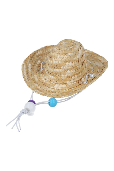 Sombrero mascota paja tejido BEIGE