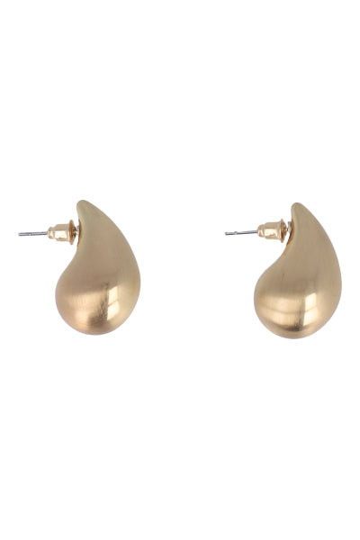 Matte metallic earrings GOLD