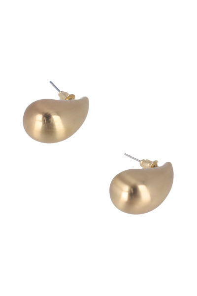 Matte metallic earrings GOLD